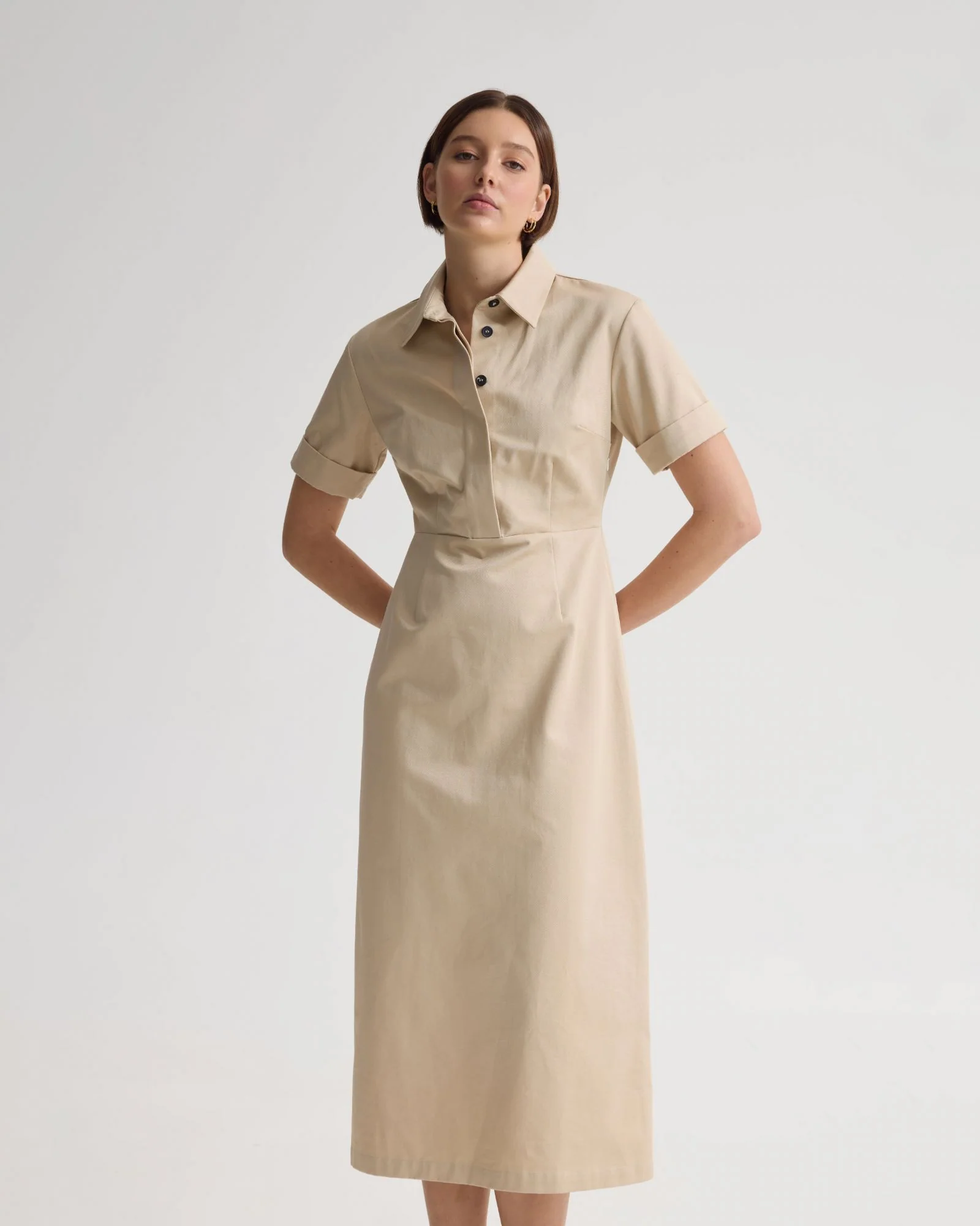 Megan Cotton Safari Dress - Image 7