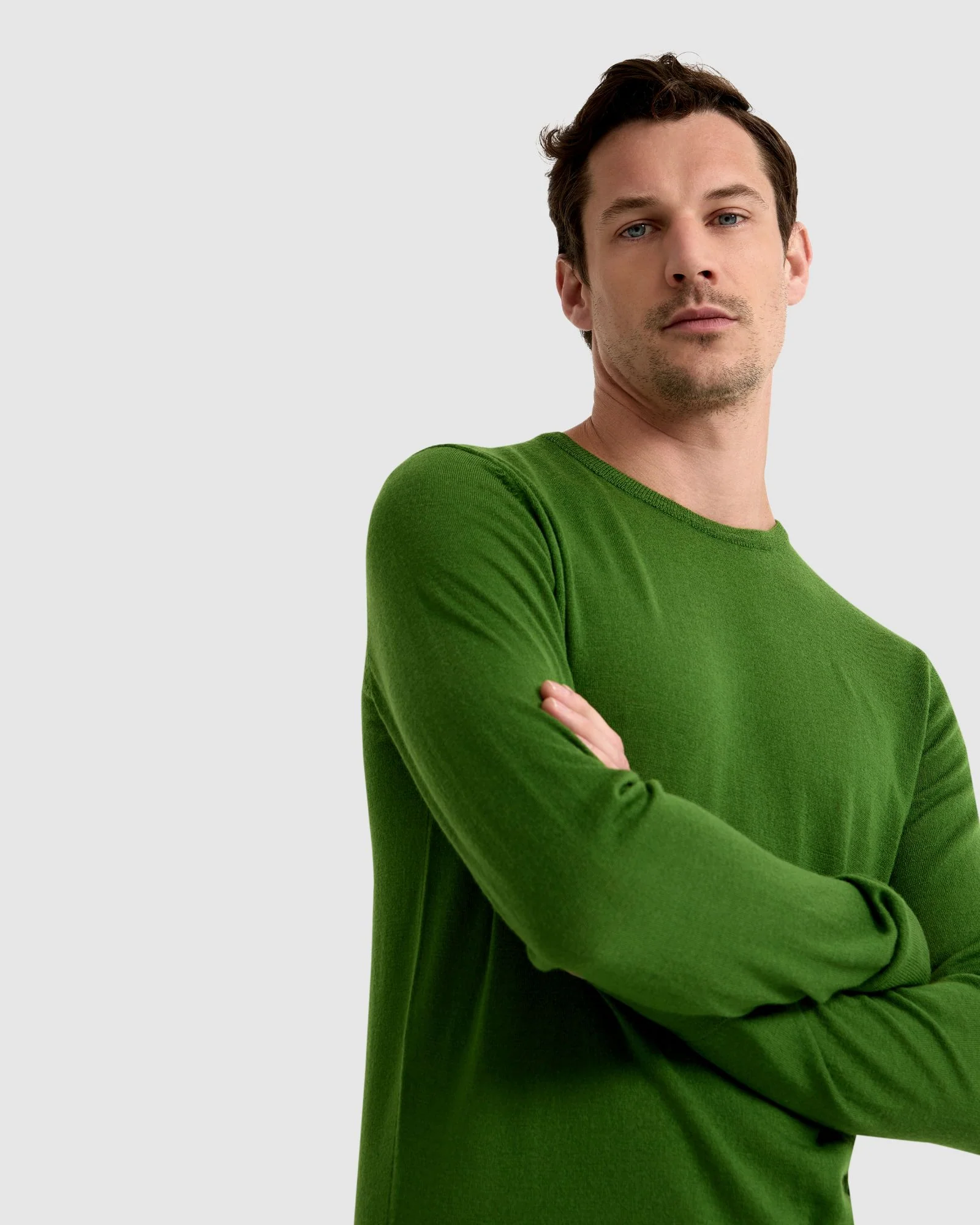 Merino Crew Neck Knitted Pullover - Image 11