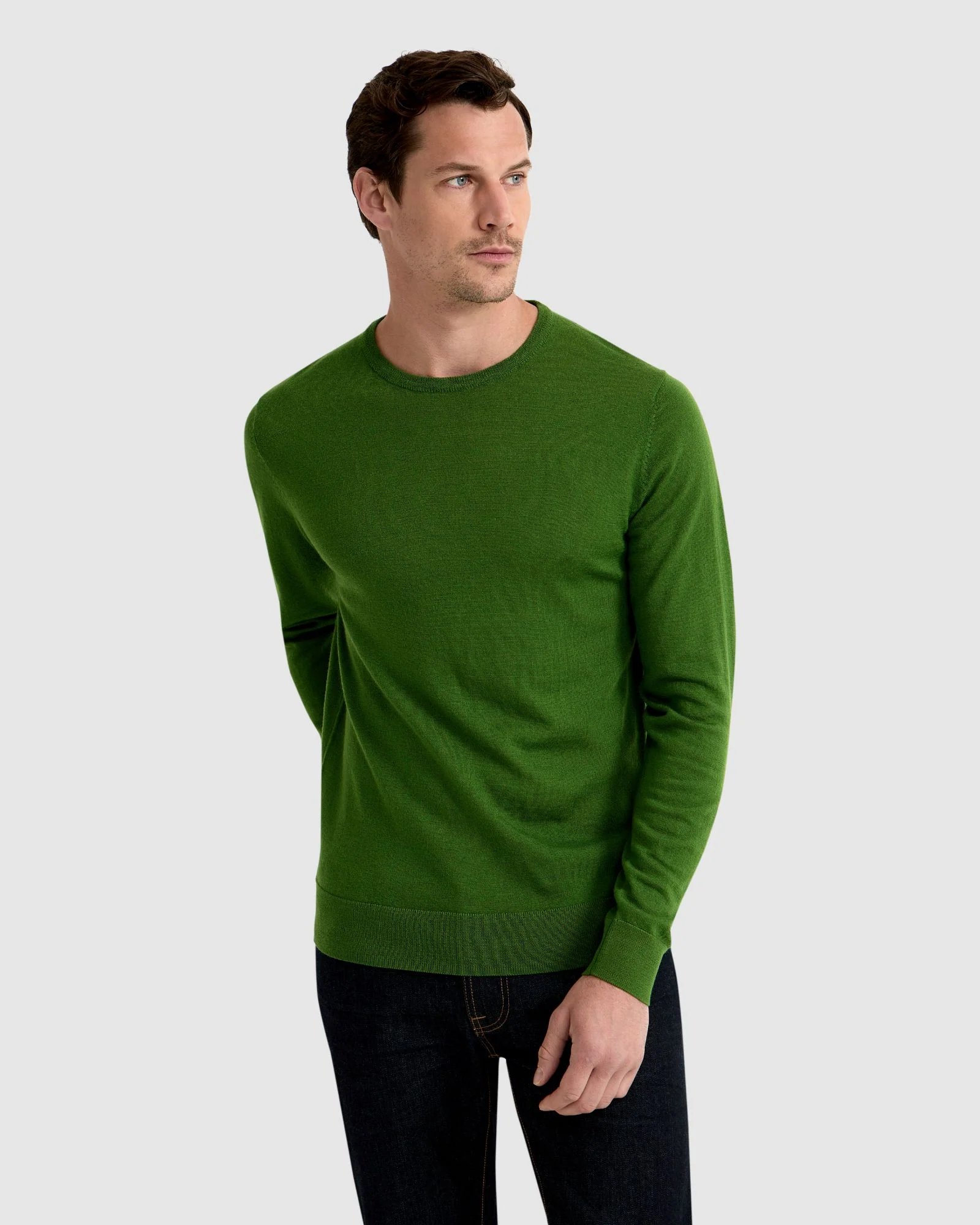 Merino Crew Neck Knitted Pullover - Image 12