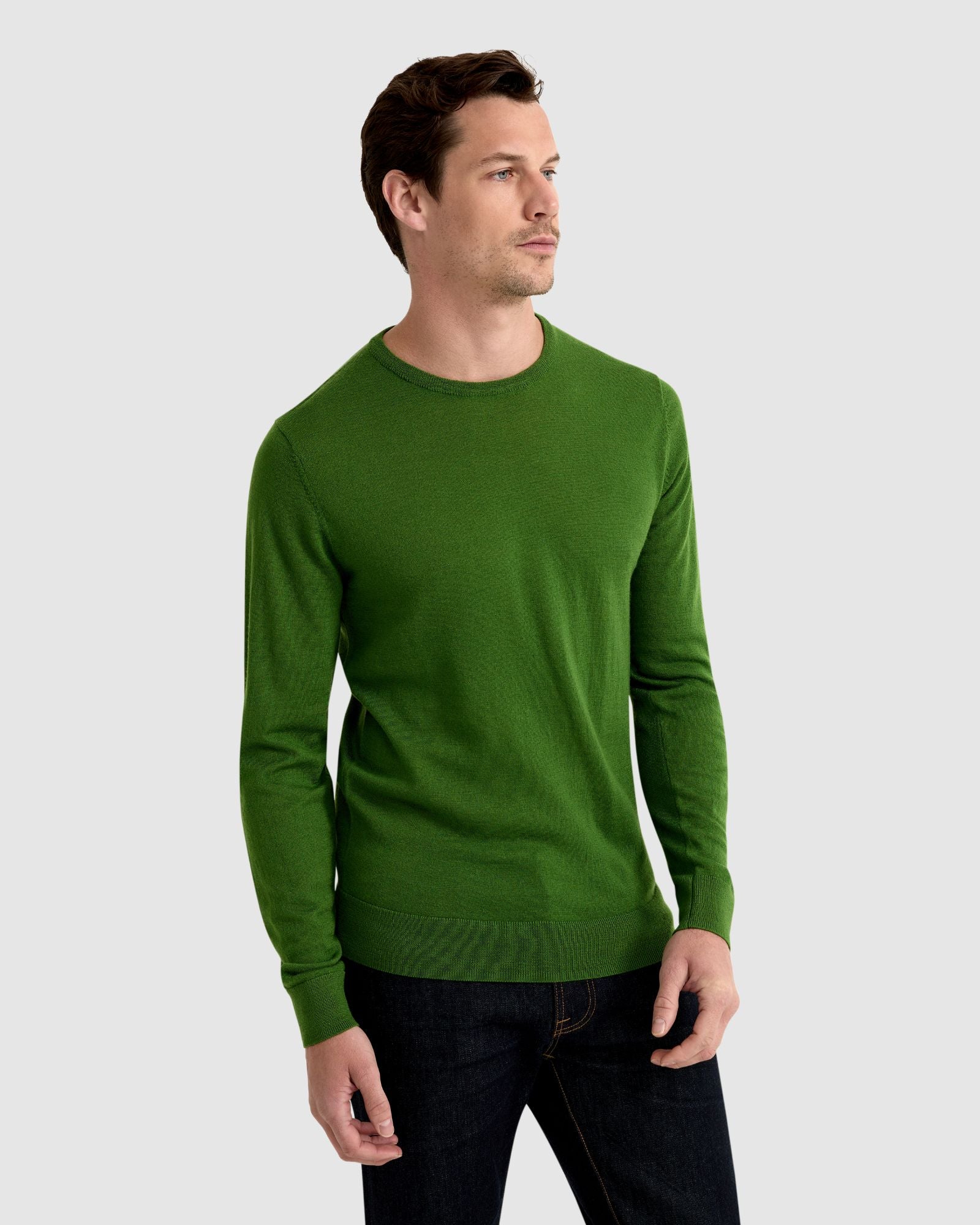 Merino Crew Neck Knitted Pullover - Image 9