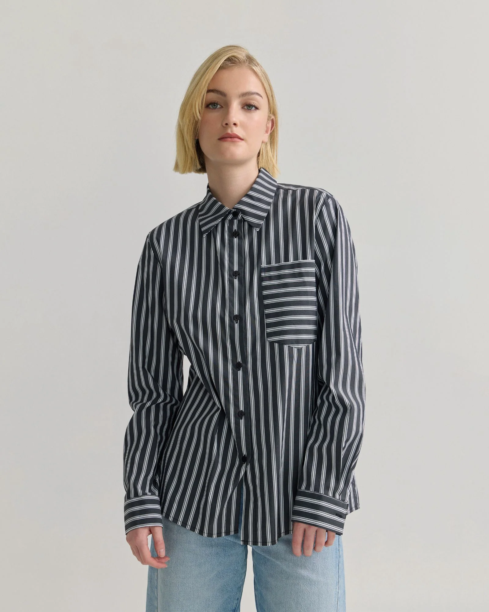 Mia Stretch Cotton Shirt - Image 11