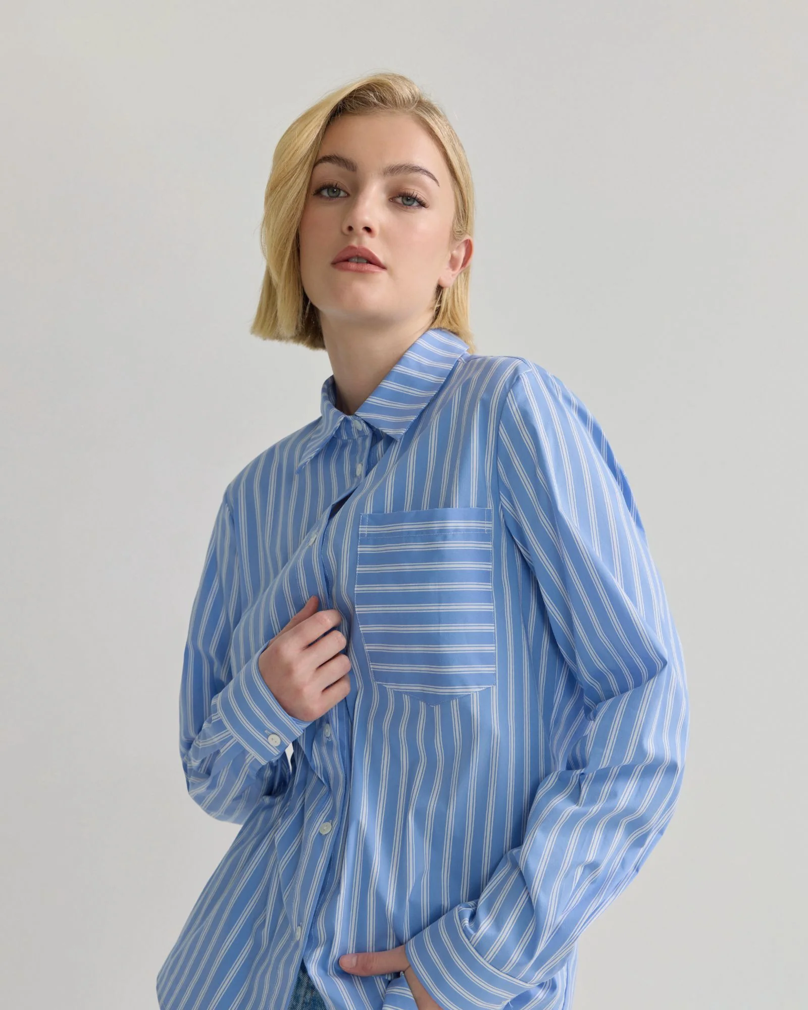 Mia Stretch Cotton Shirt - Image 4