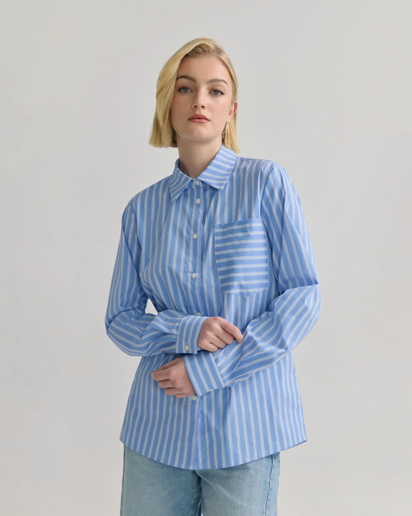 Mia Stretch Cotton Shirt - Image 5
