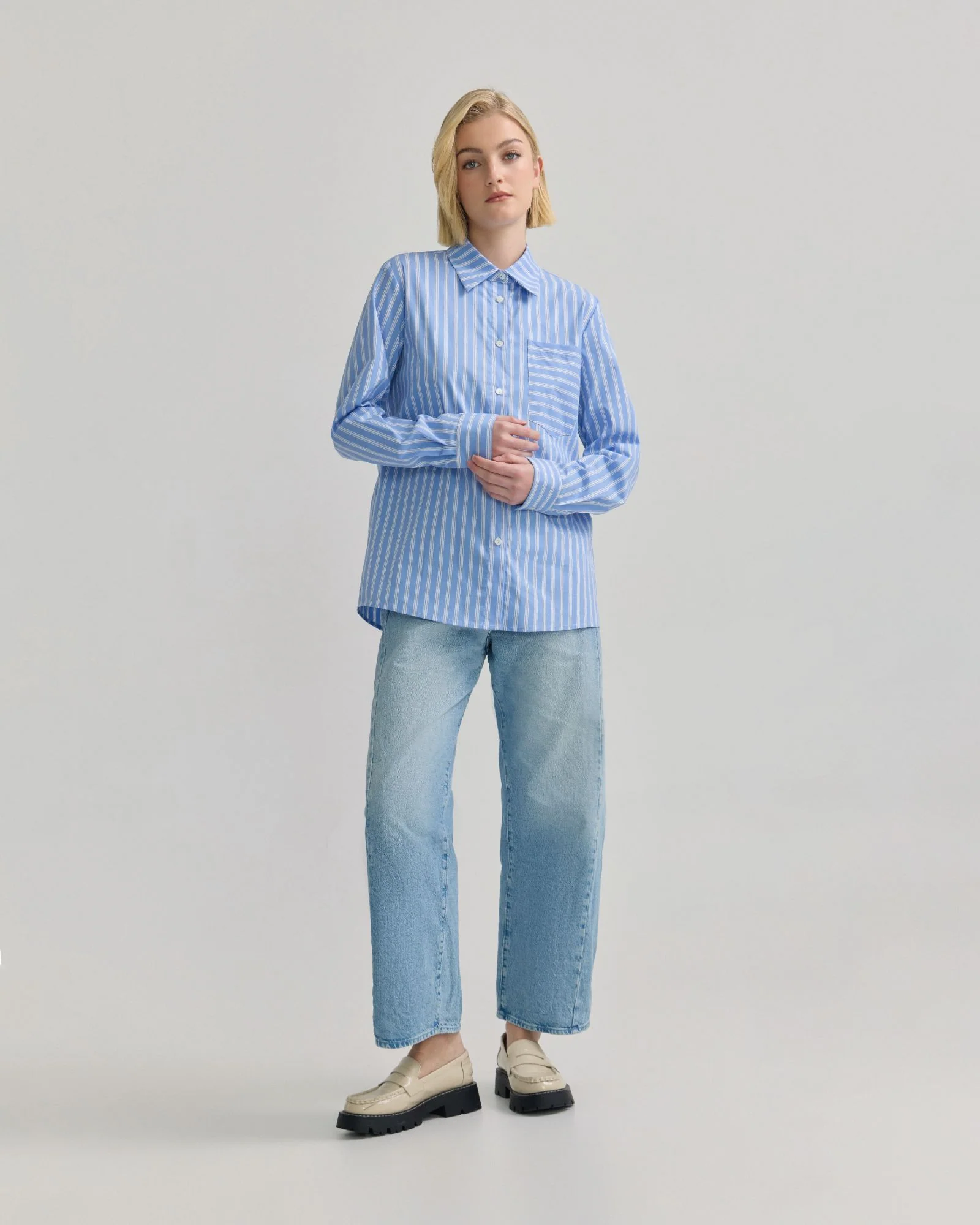 Mia Stretch Cotton Shirt - Image 7