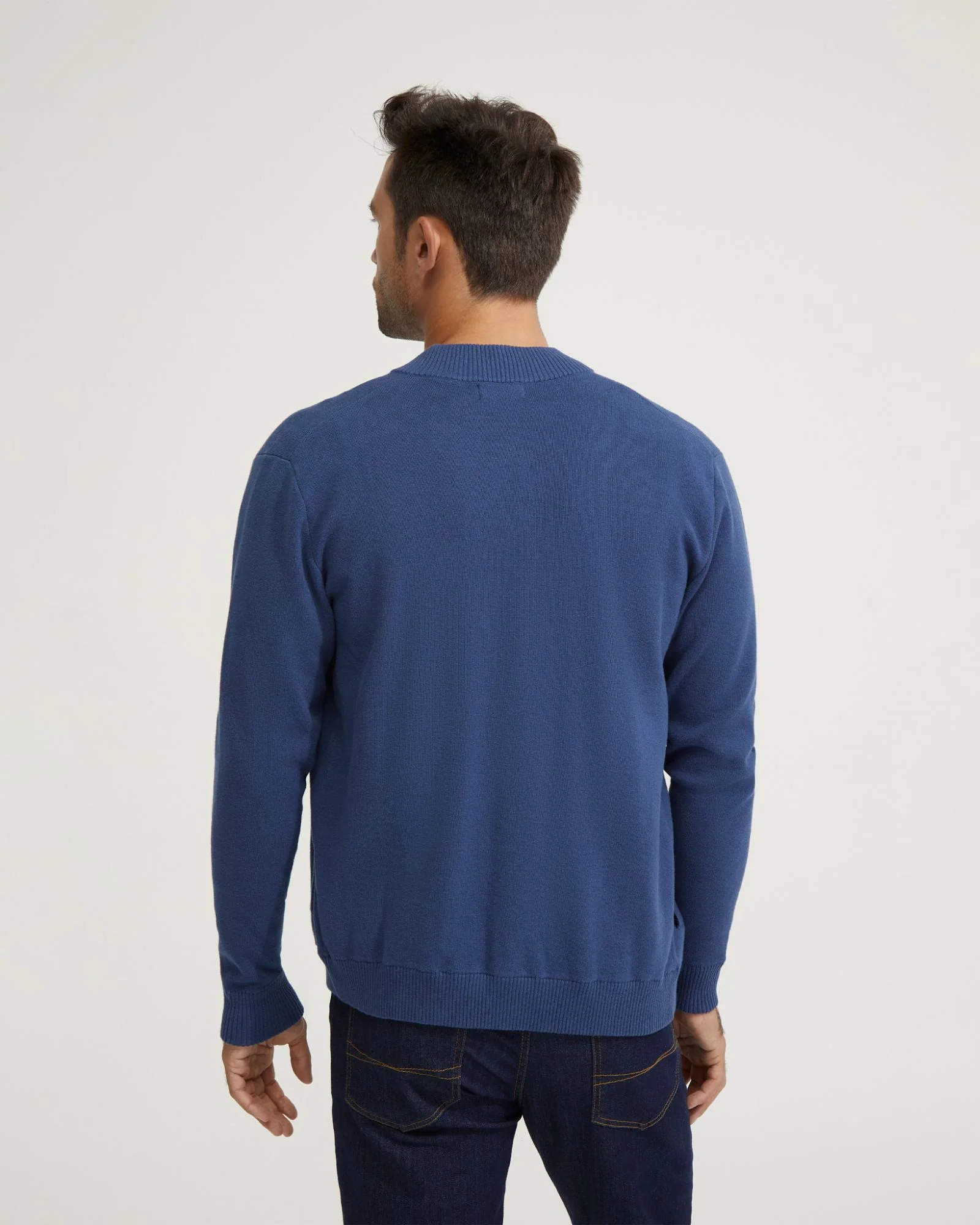 Miles Knitted Bomber Jacket - Image 3