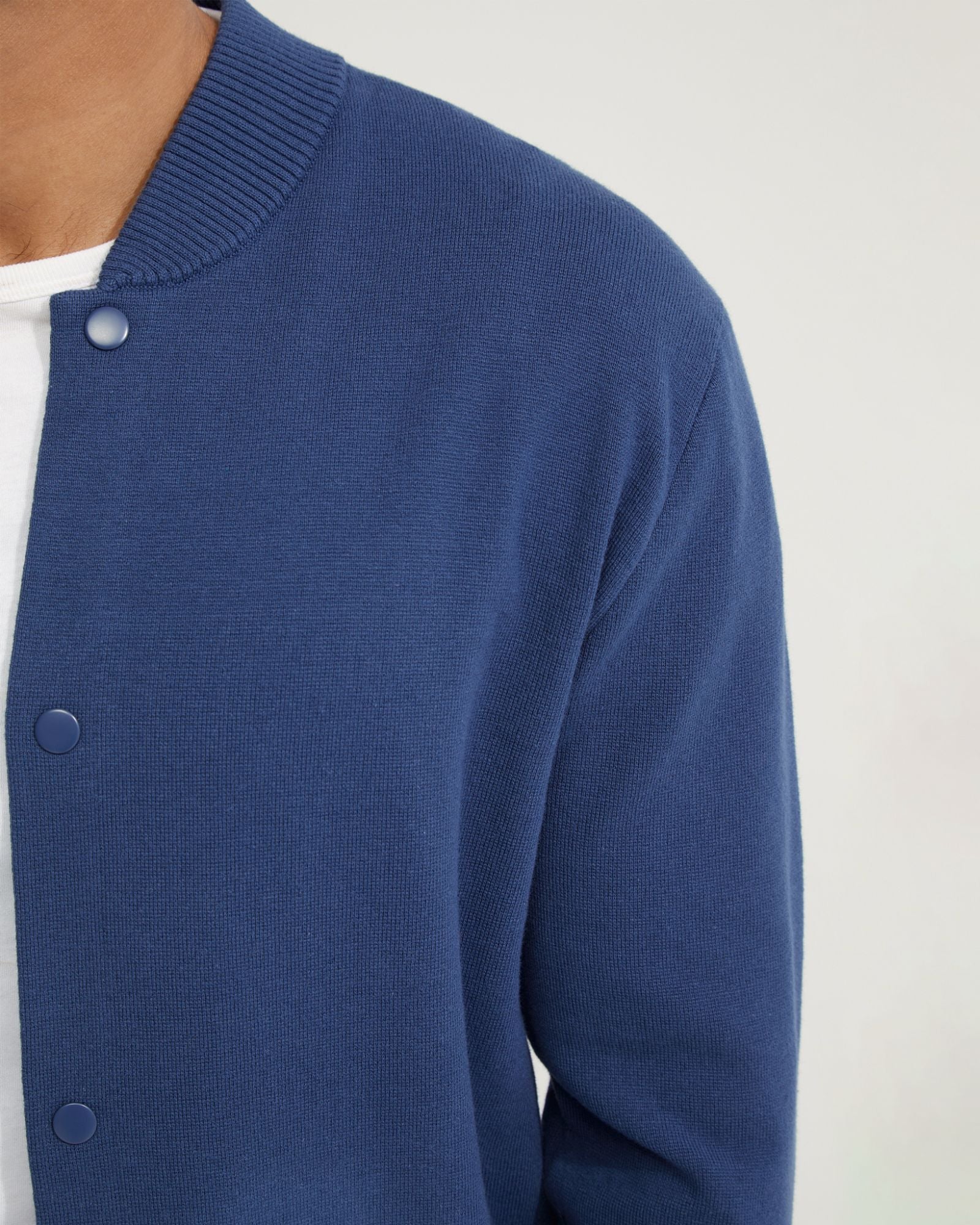Miles Knitted Bomber Jacket - Image 6
