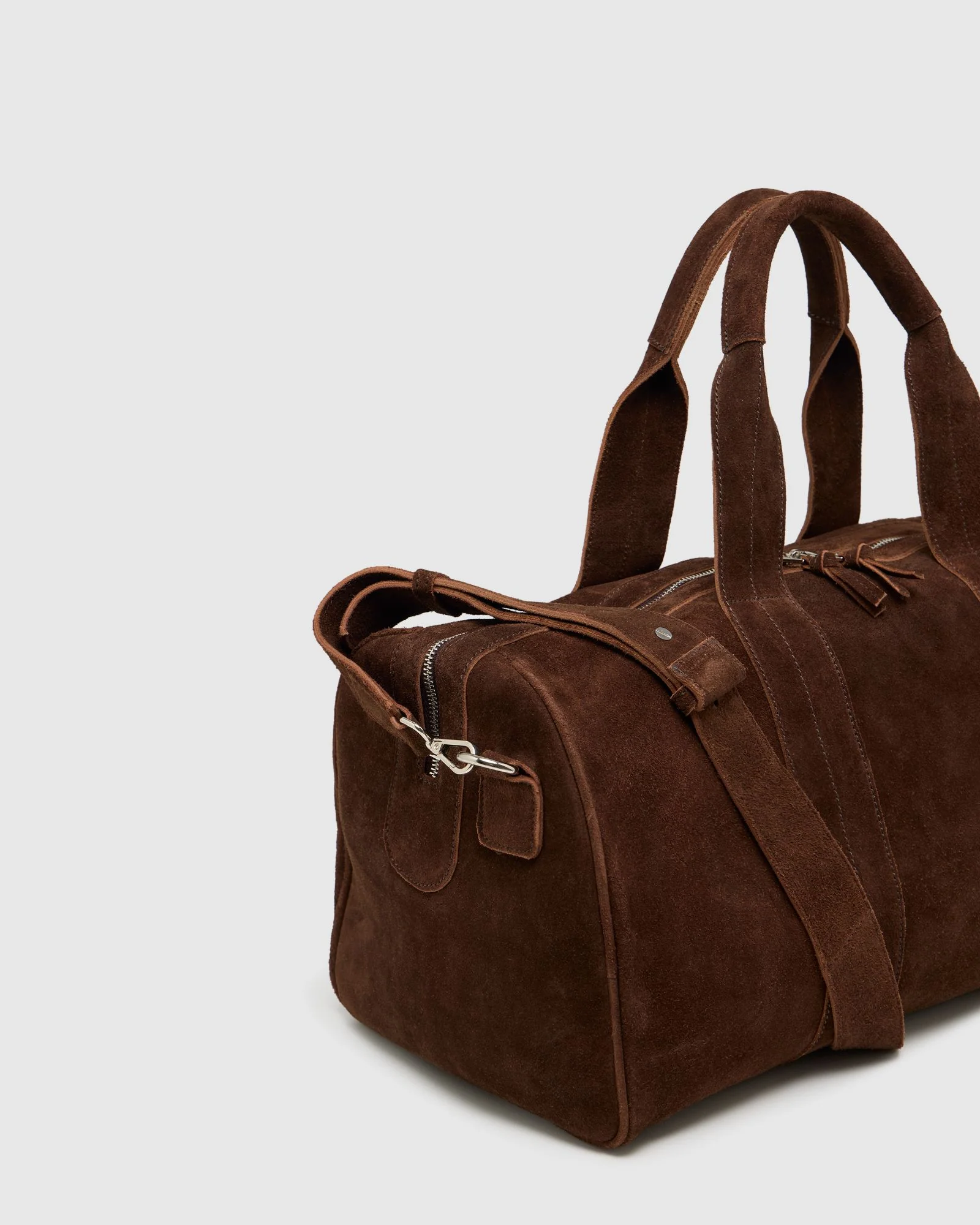 Miles Suede Weekender Bag - Image 4