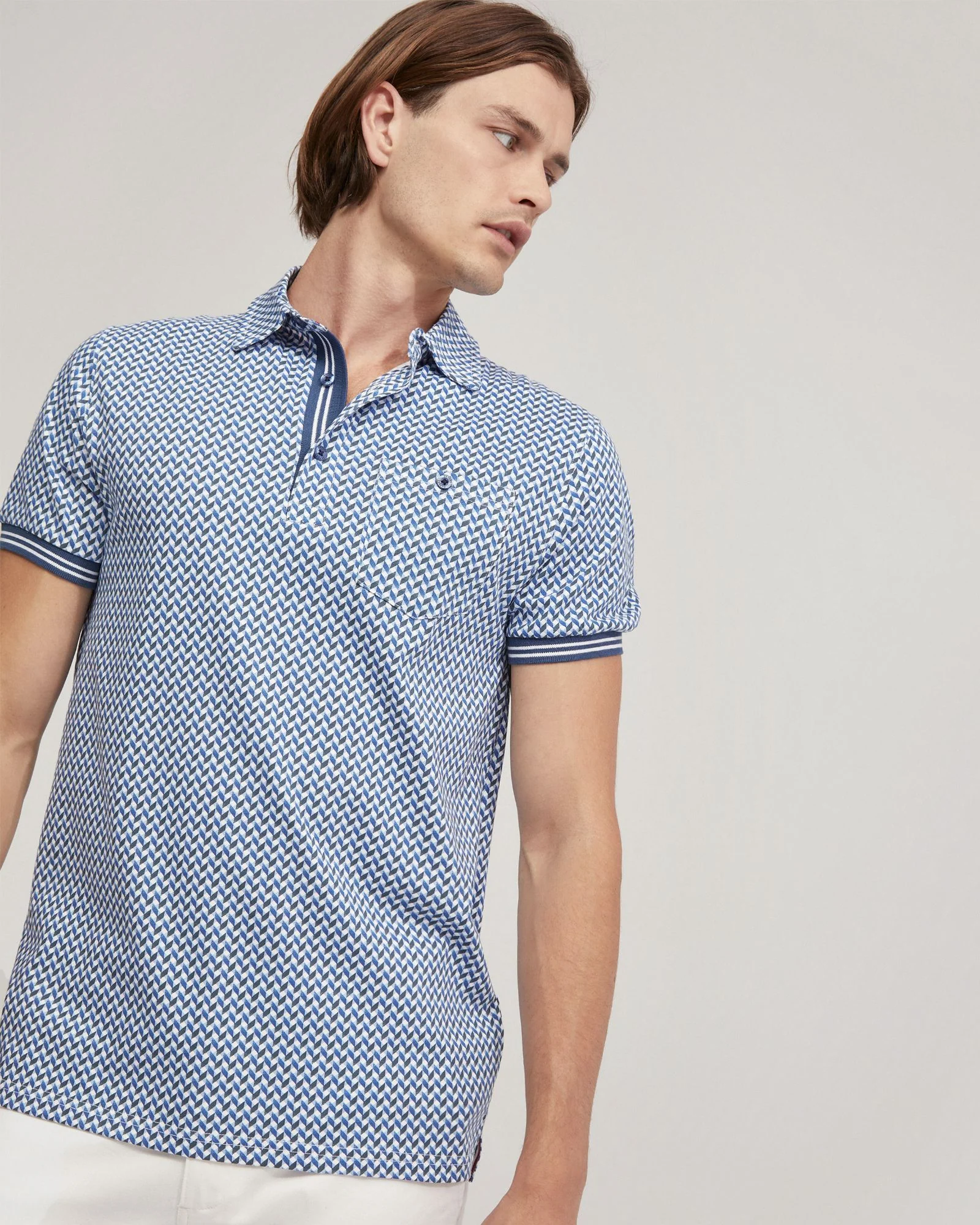 Milo Cotton Jersey Printed Polo - Image 4