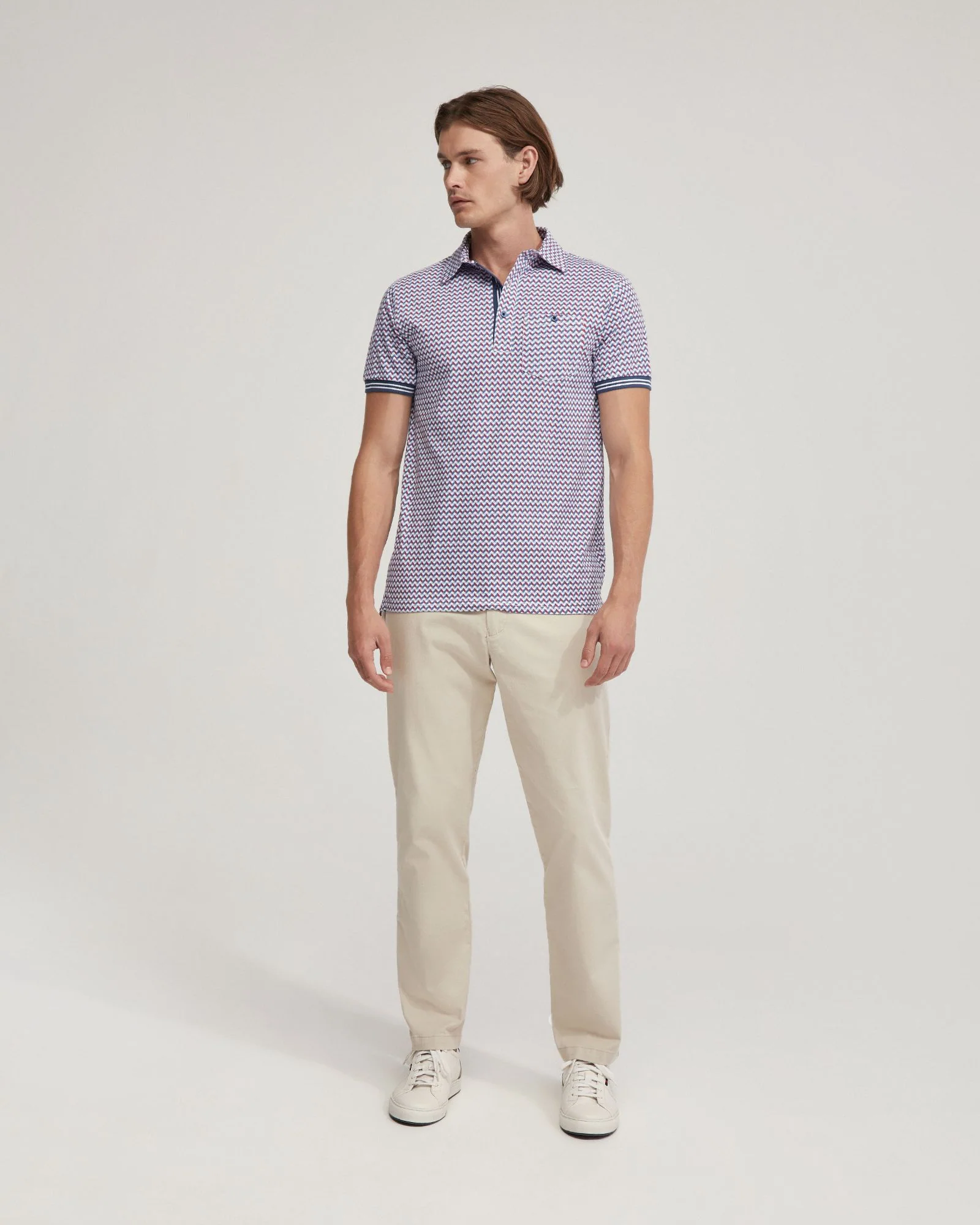 Milo Cotton Jersey Printed Polo - Image 7