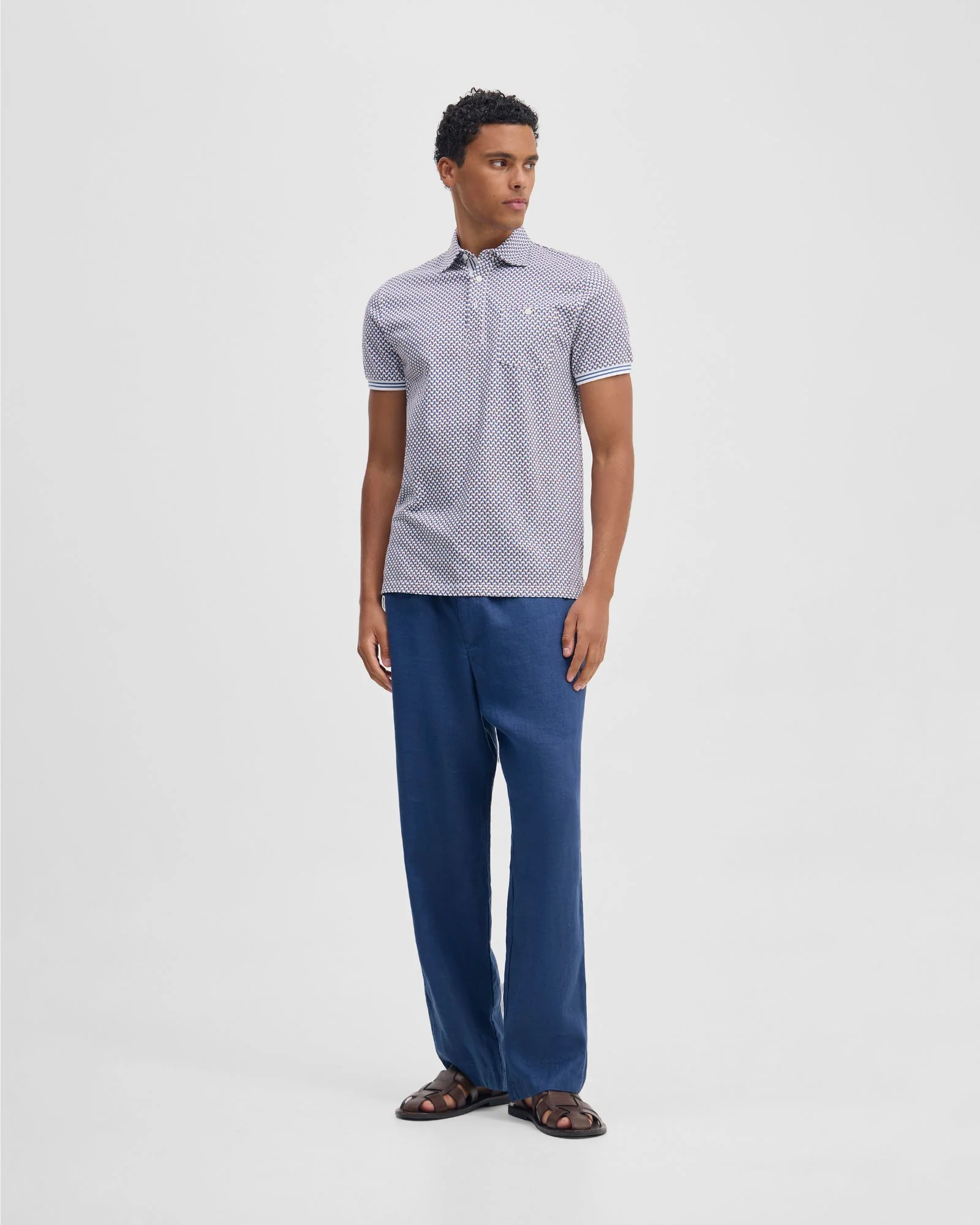 Milo Print Jersey Polo With Pocket - Image 2