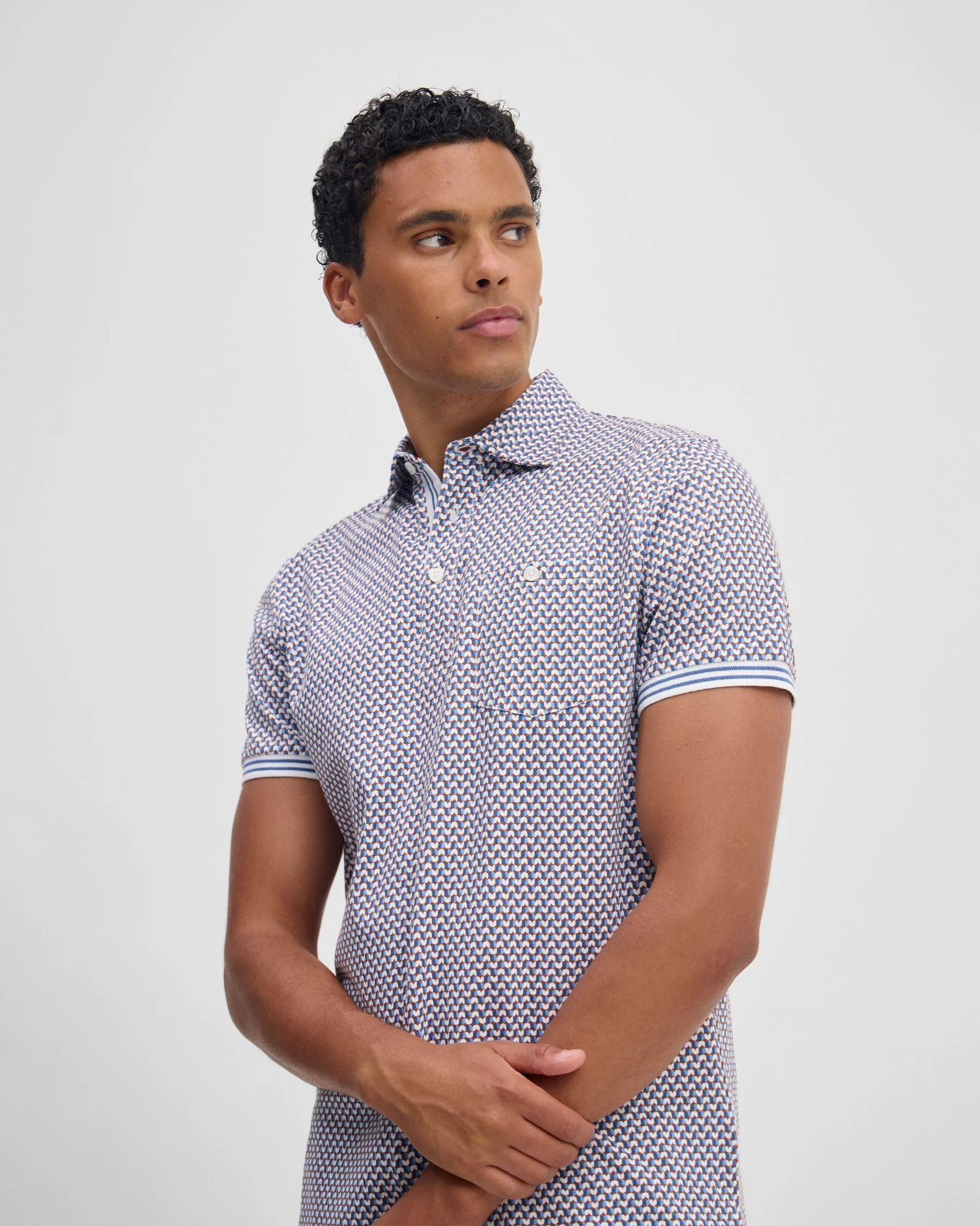 Milo Print Jersey Polo With Pocket - Image 5