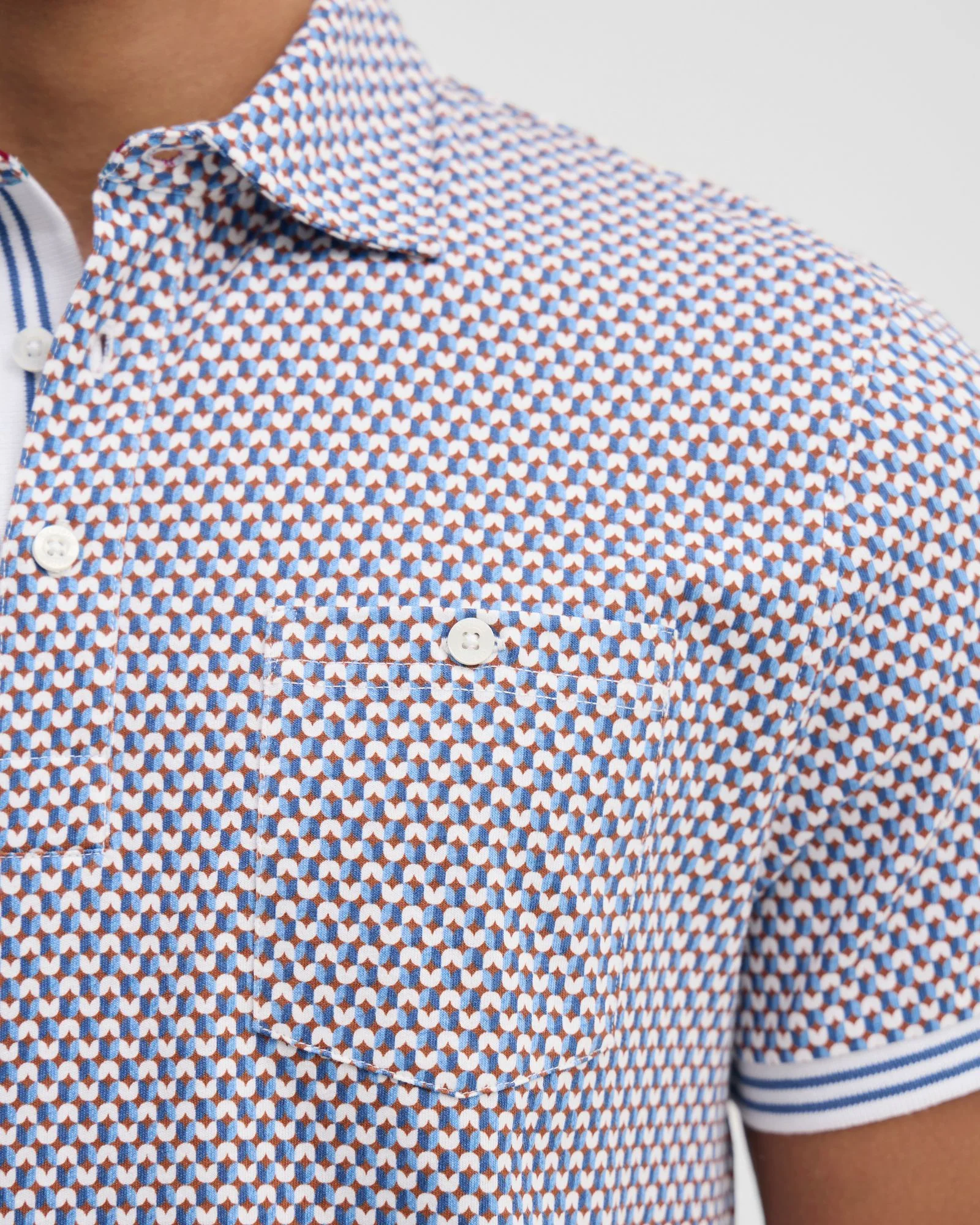 Milo Print Jersey Polo With Pocket - Image 7