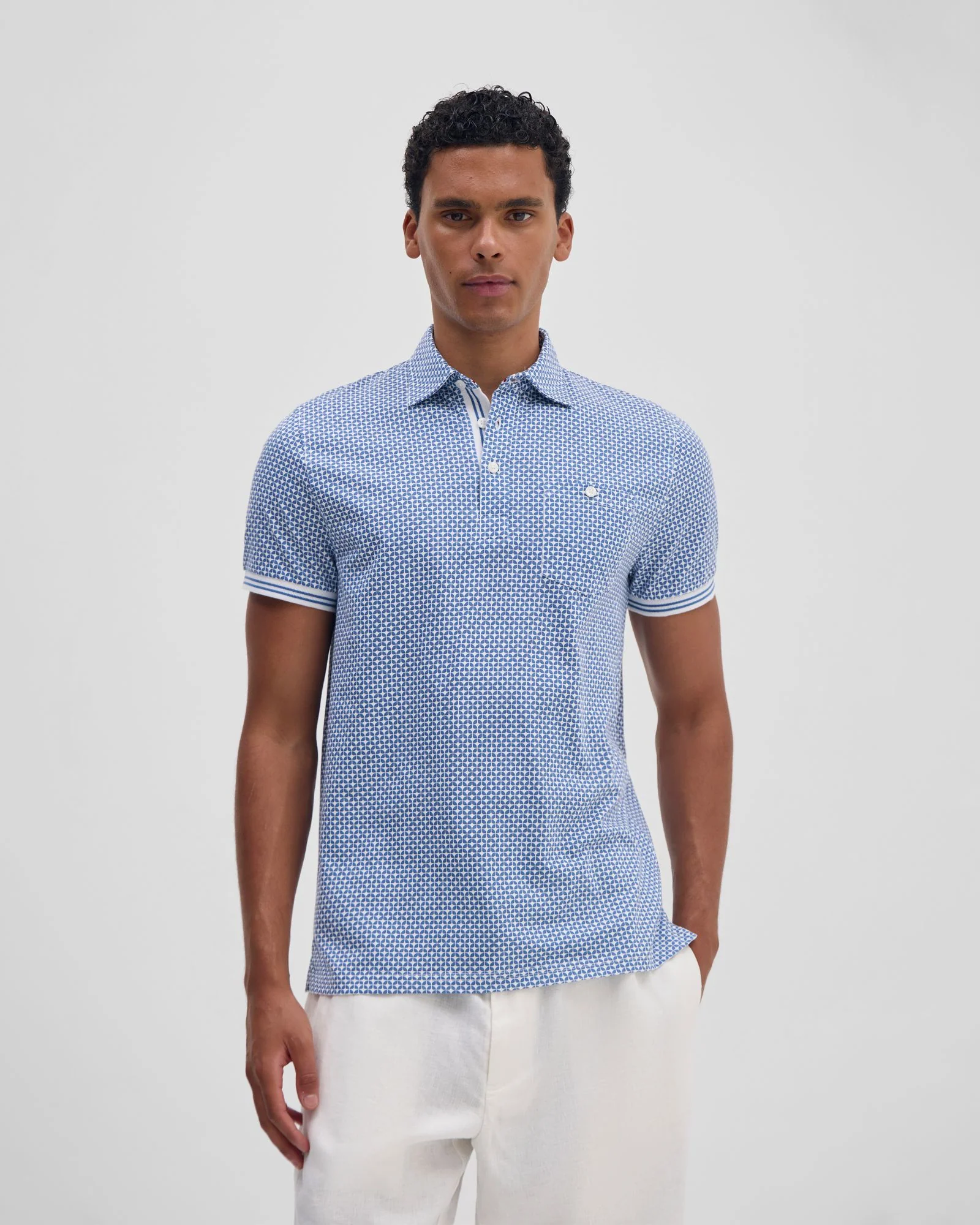 Milo Print Jersey Polo With Pocket - Image 6