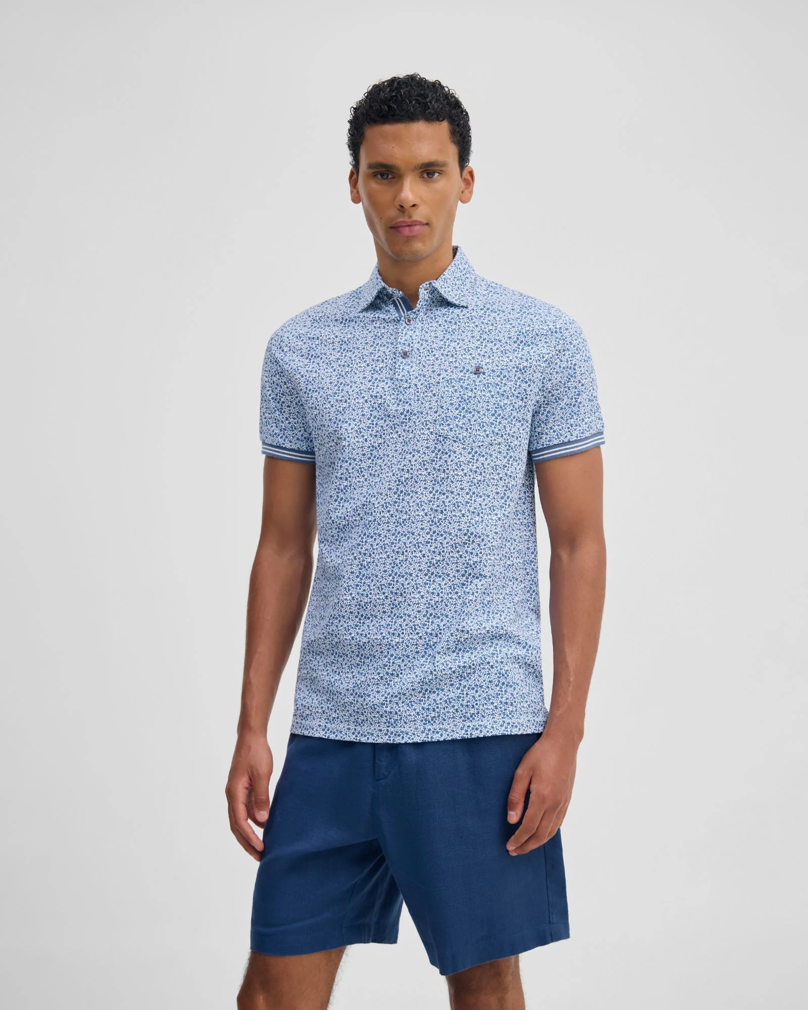 Milo Printed Jersey Polo - Image 6