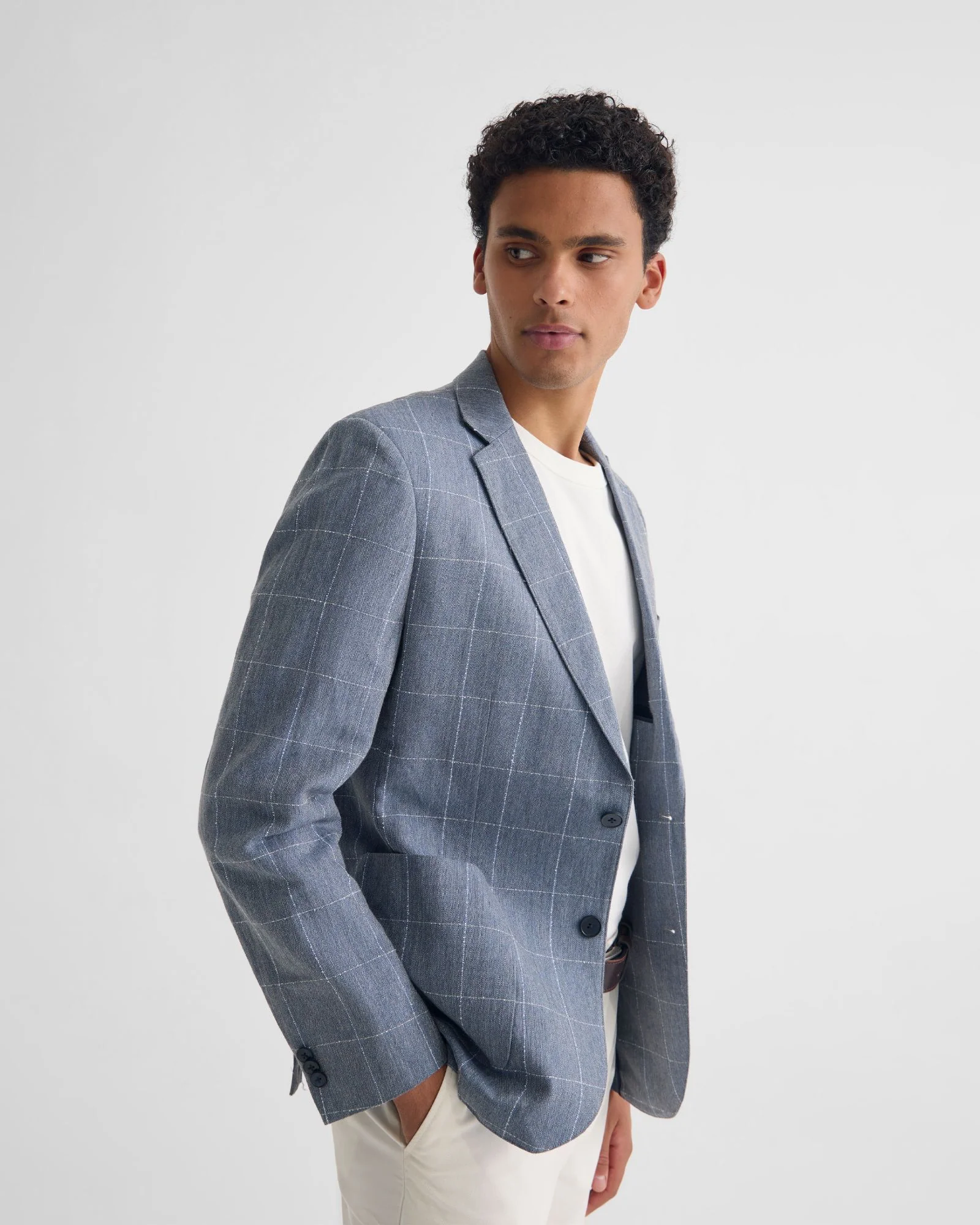 Milton 1/2 Lined Checked Blazer - Image 5