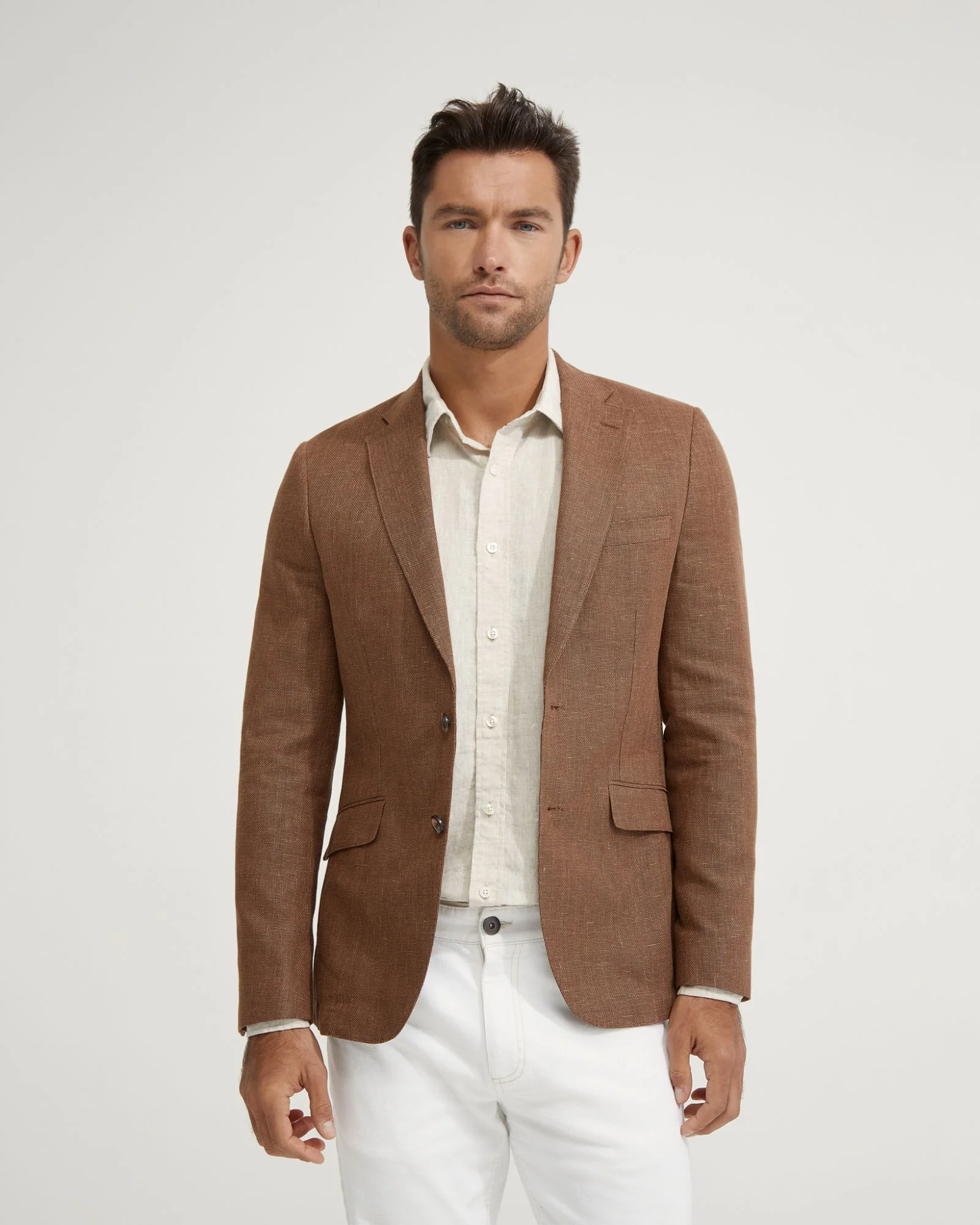 Milton Half Lined Linen Cotton Blzr - Image 11