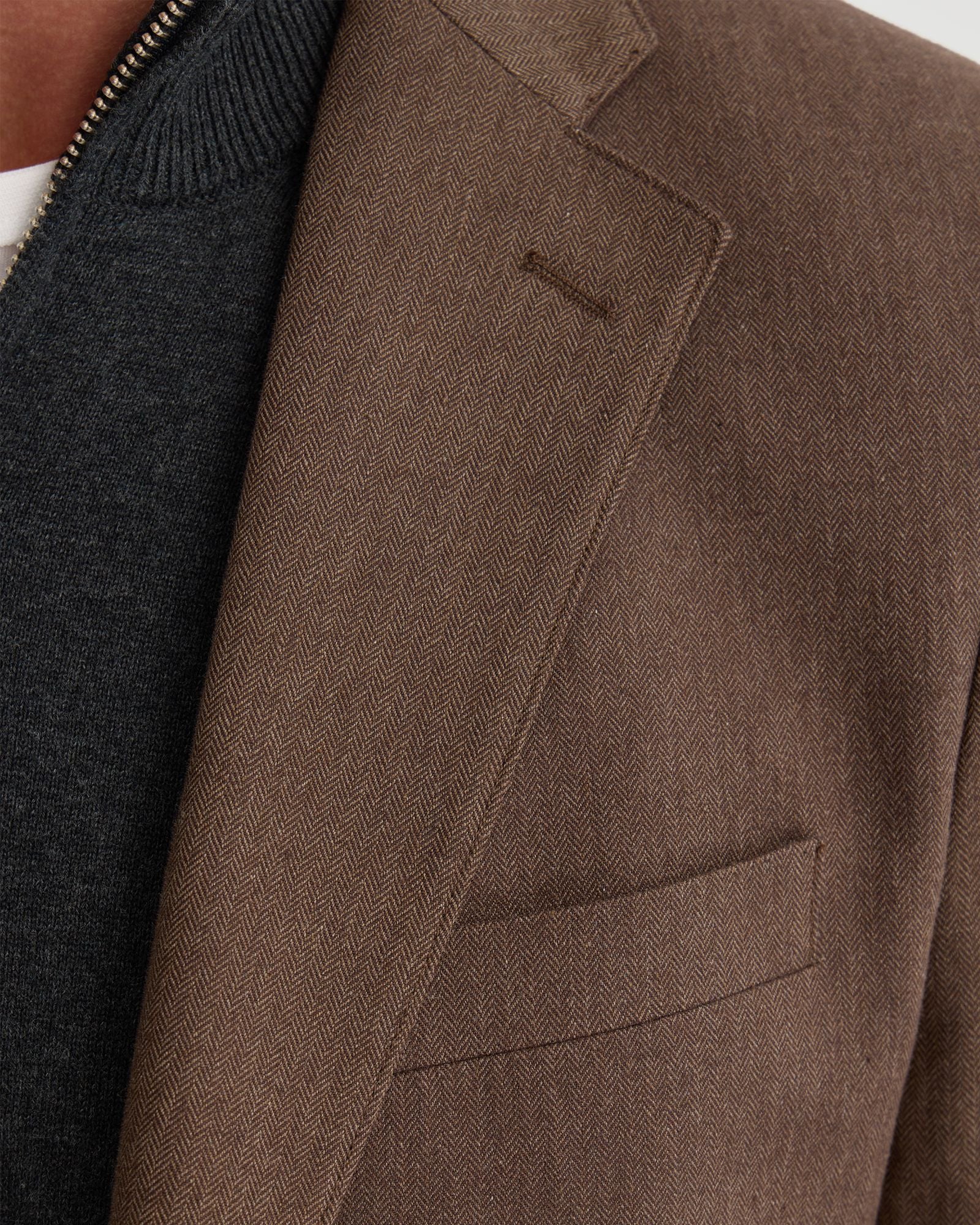 Milton Herringbone Blazer - Image 13