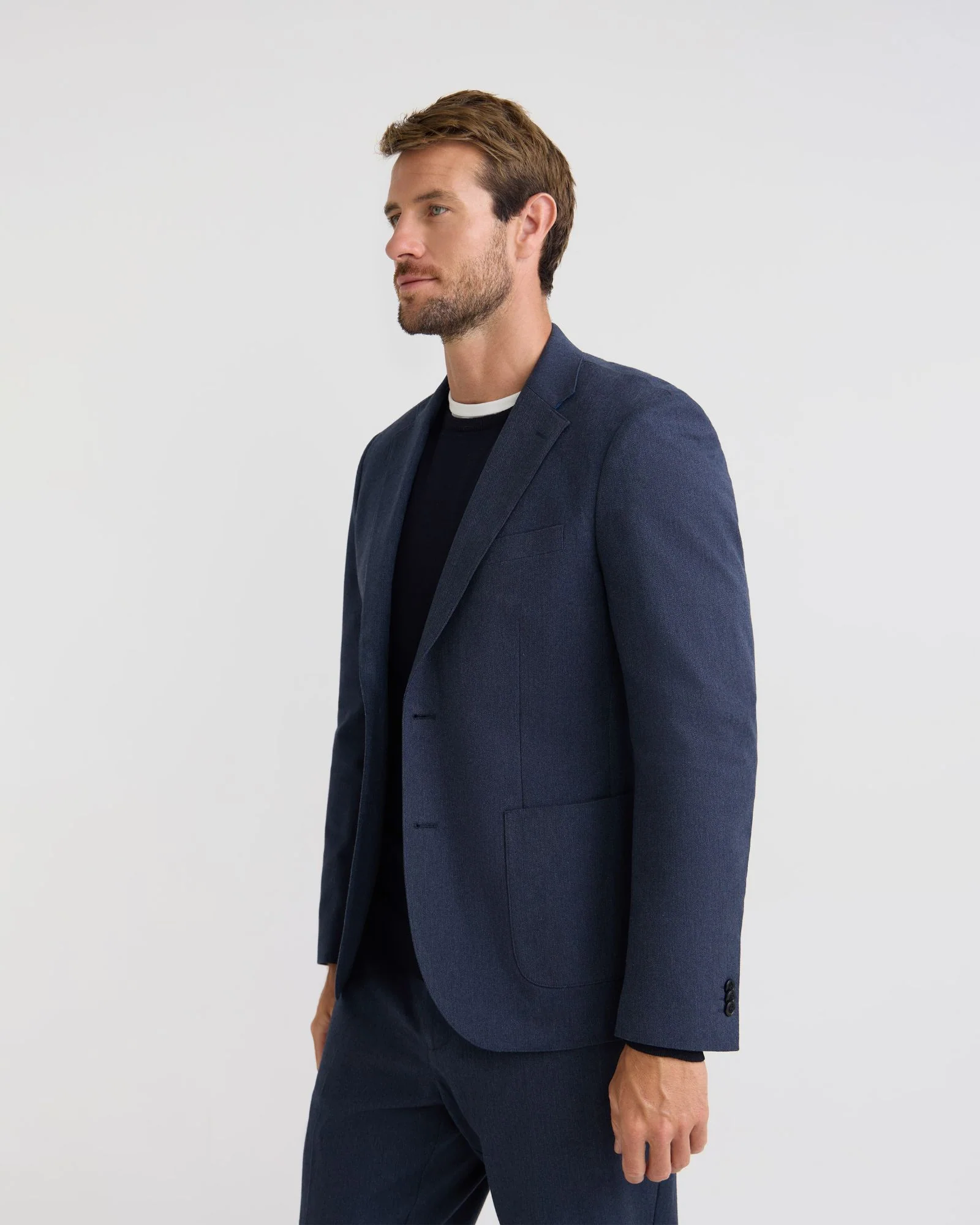 Milton Herringbone Blazer - Image 2