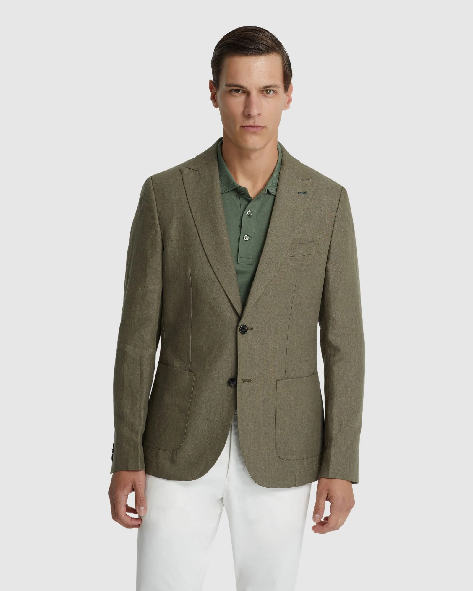 Milton Linen Blazer With Peak Lapel - Image 13