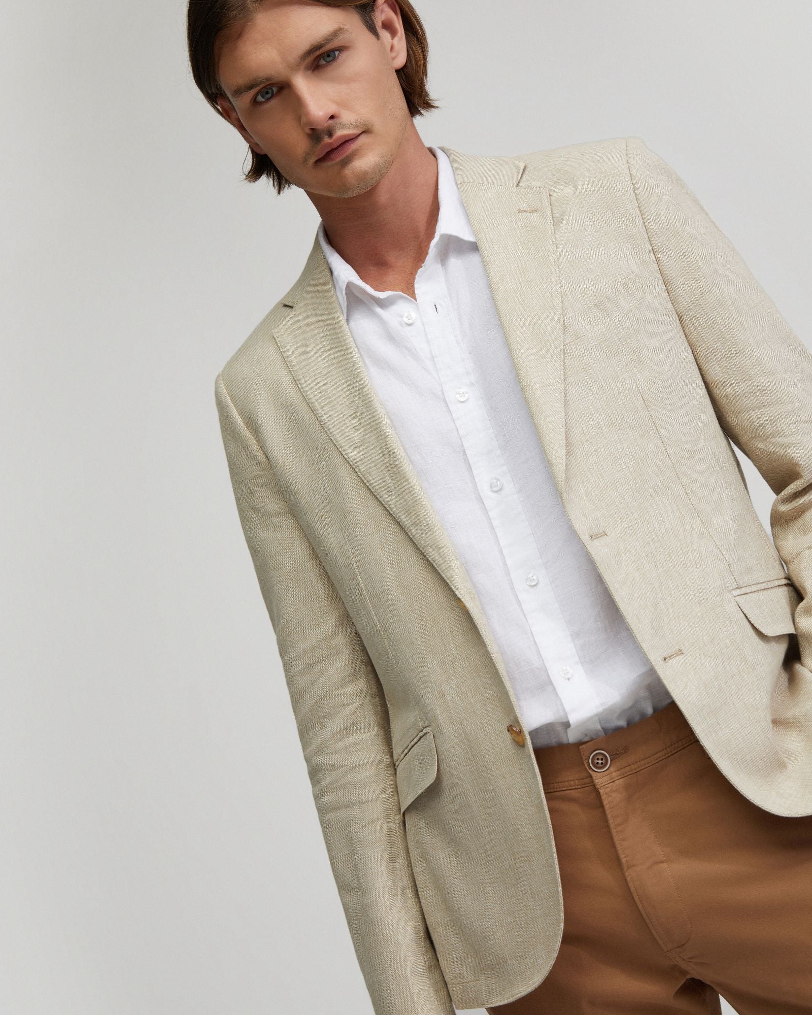 Milton Linen Blend Blazer - Image 10