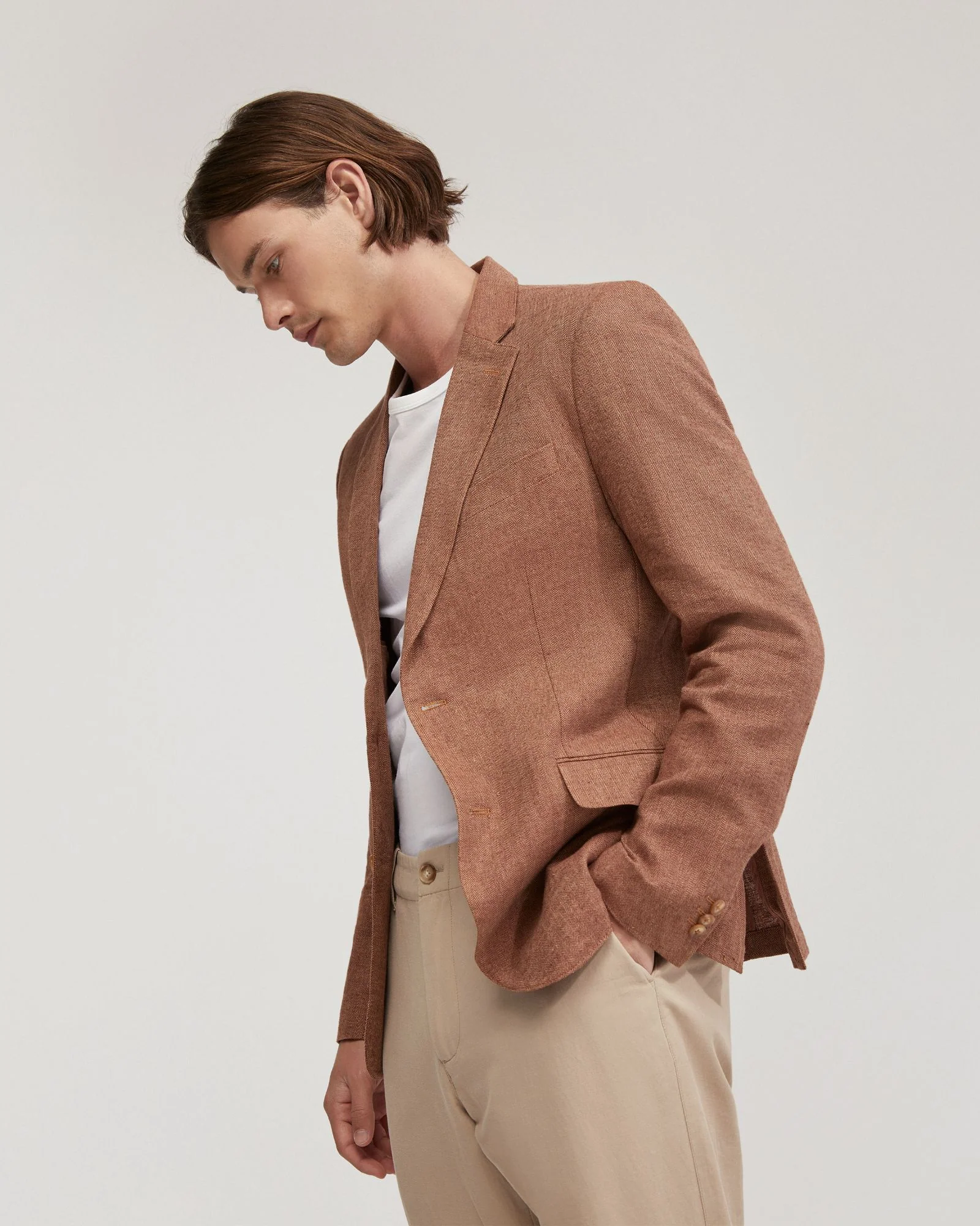 Milton Linen Blend Blazer - Image 10