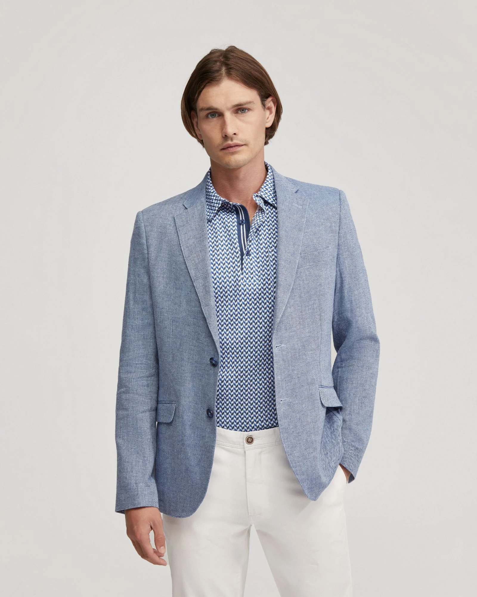 Milton Linen Blend Blazer - Image 5