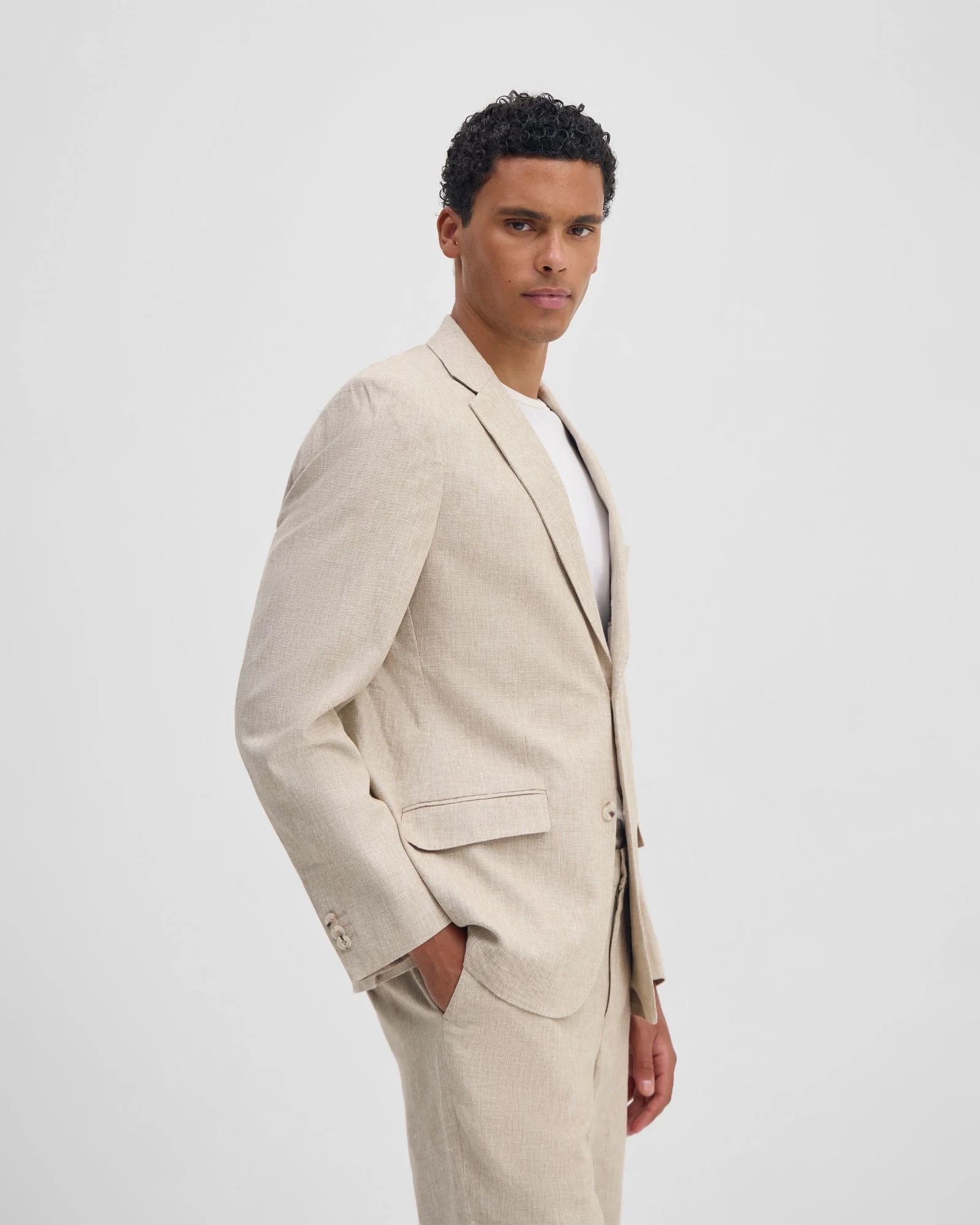 Milton Linen Blend Blazer - Image 10