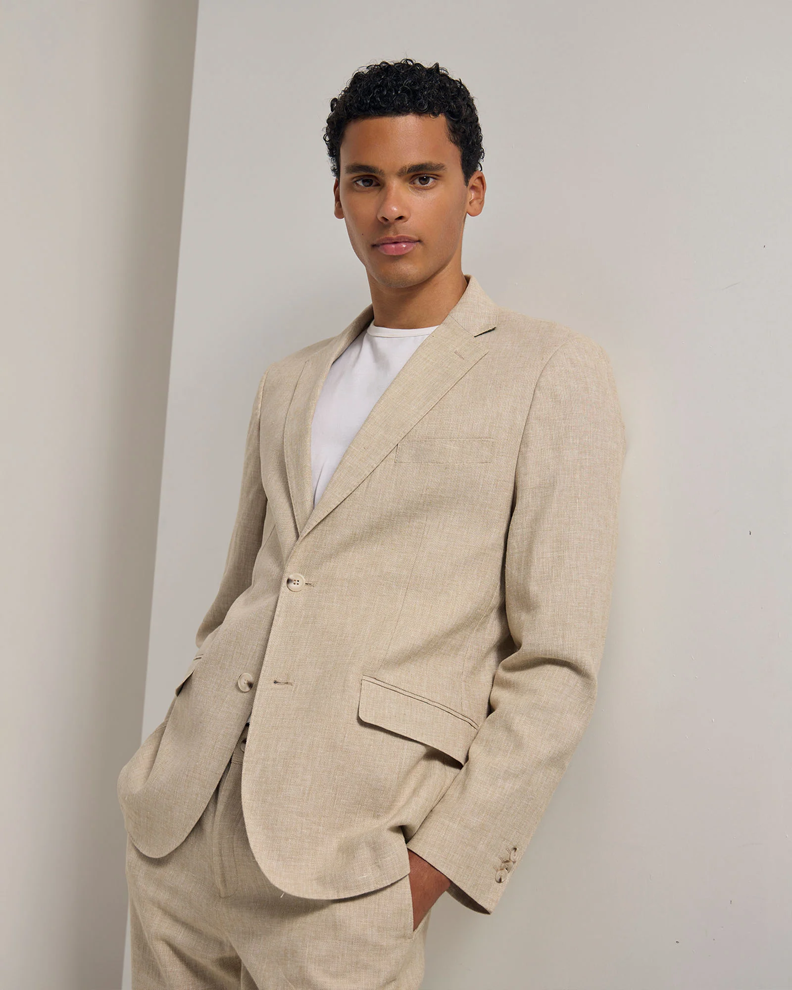 Milton Linen Blend Blazer - Image 9