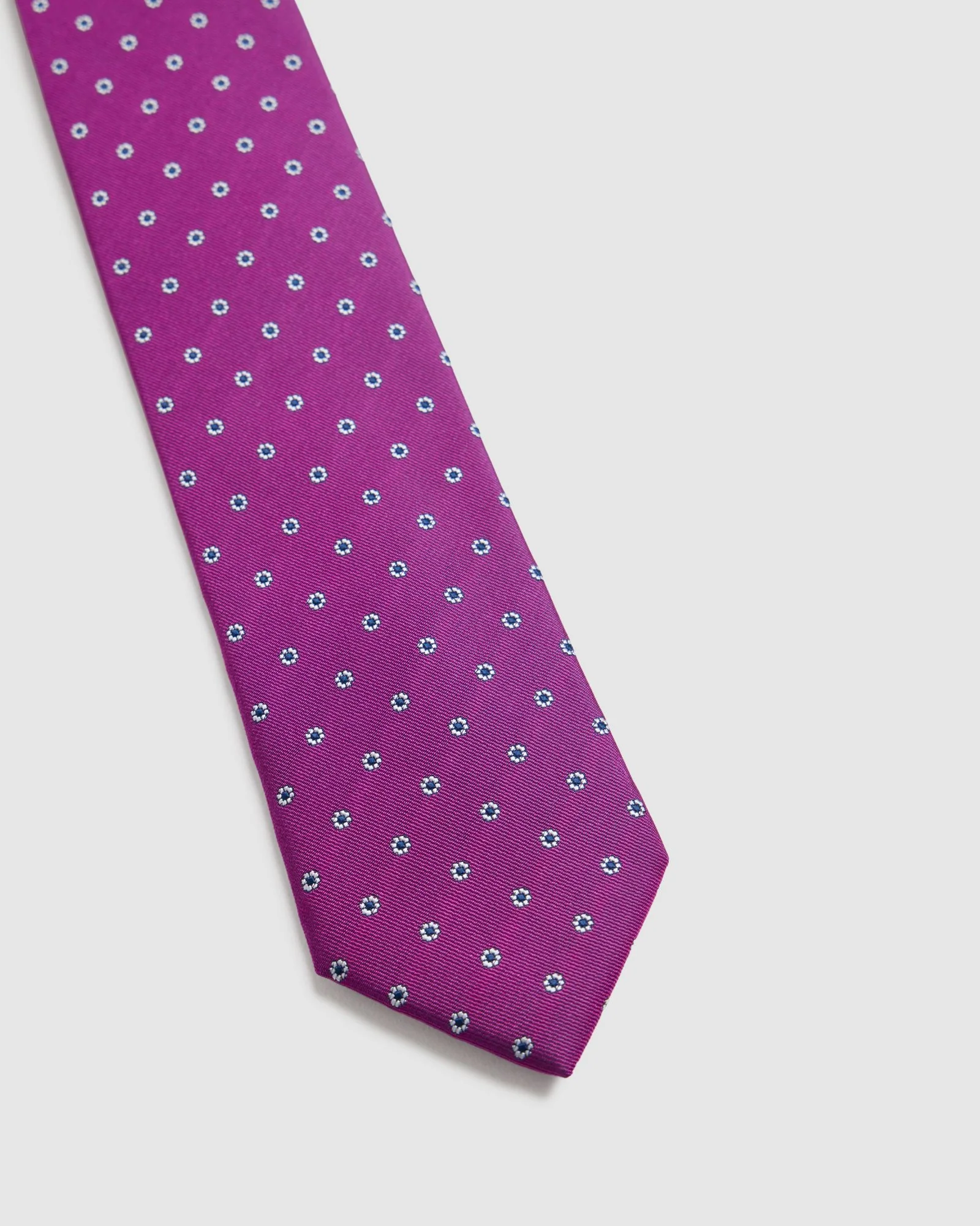 Milton Spot 7Cm Floral Tie - Image 2