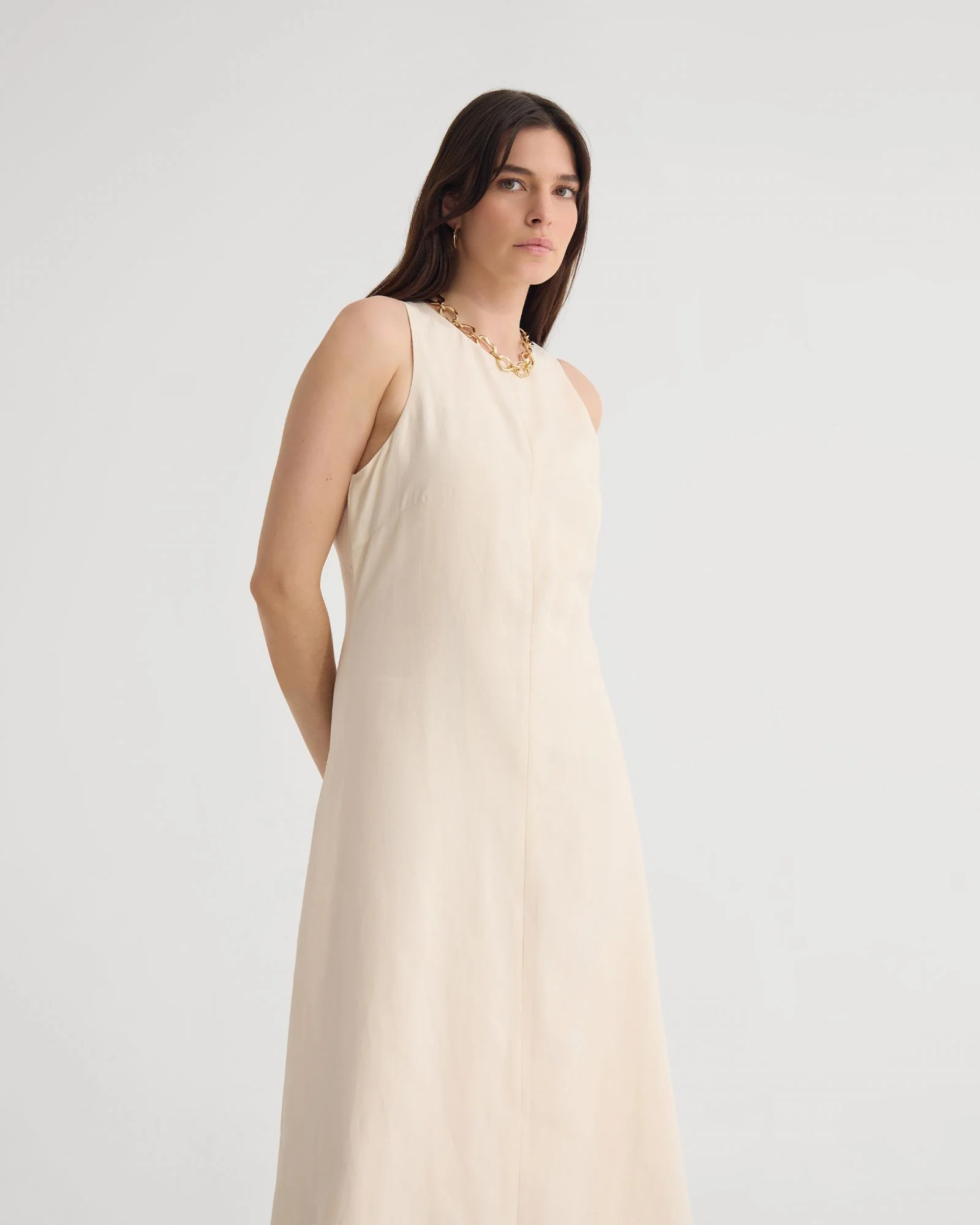 Miriam Linen Blend Dress - Image 4