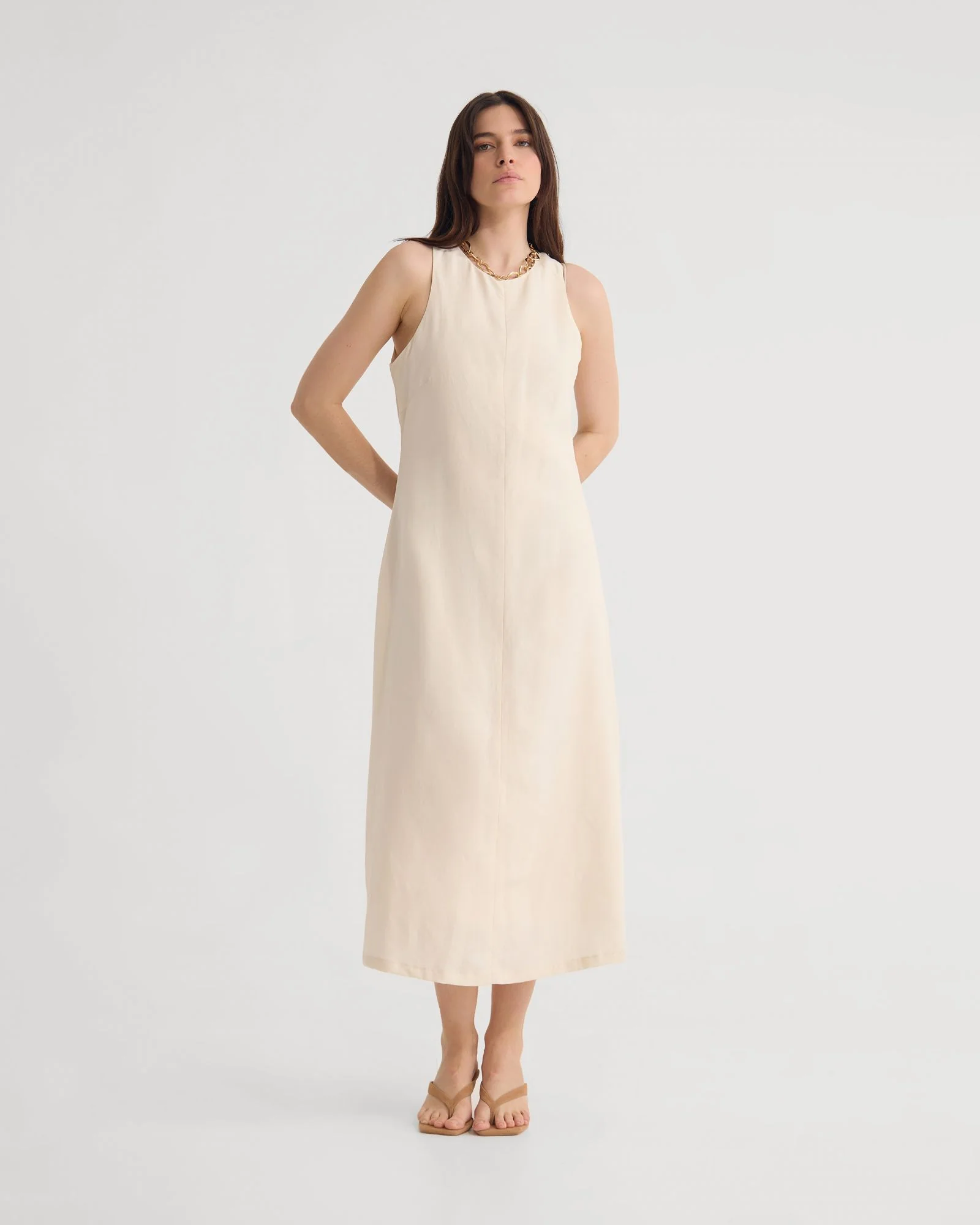Miriam Linen Blend Dress - Image 5