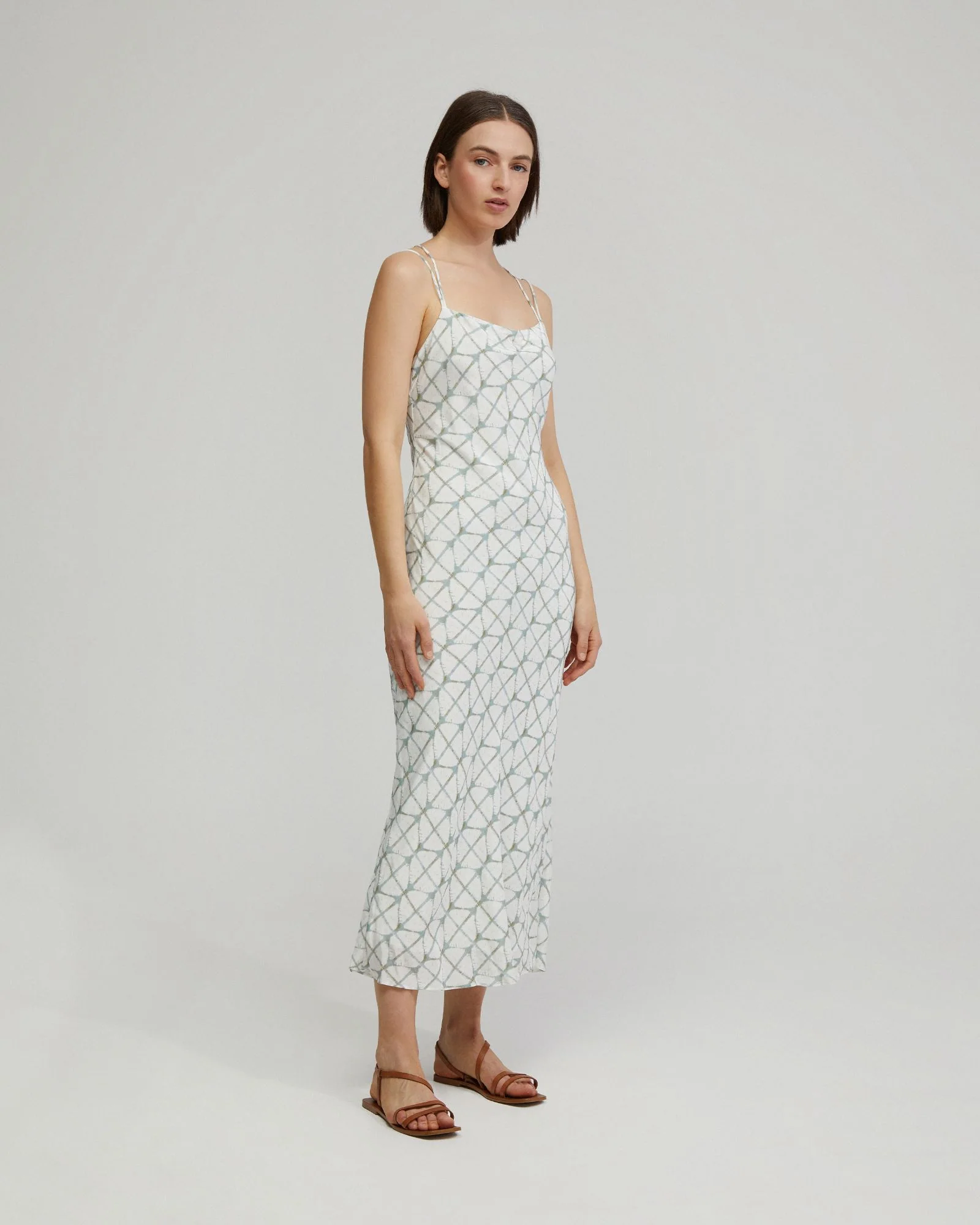 Monica Printed Slip Dress