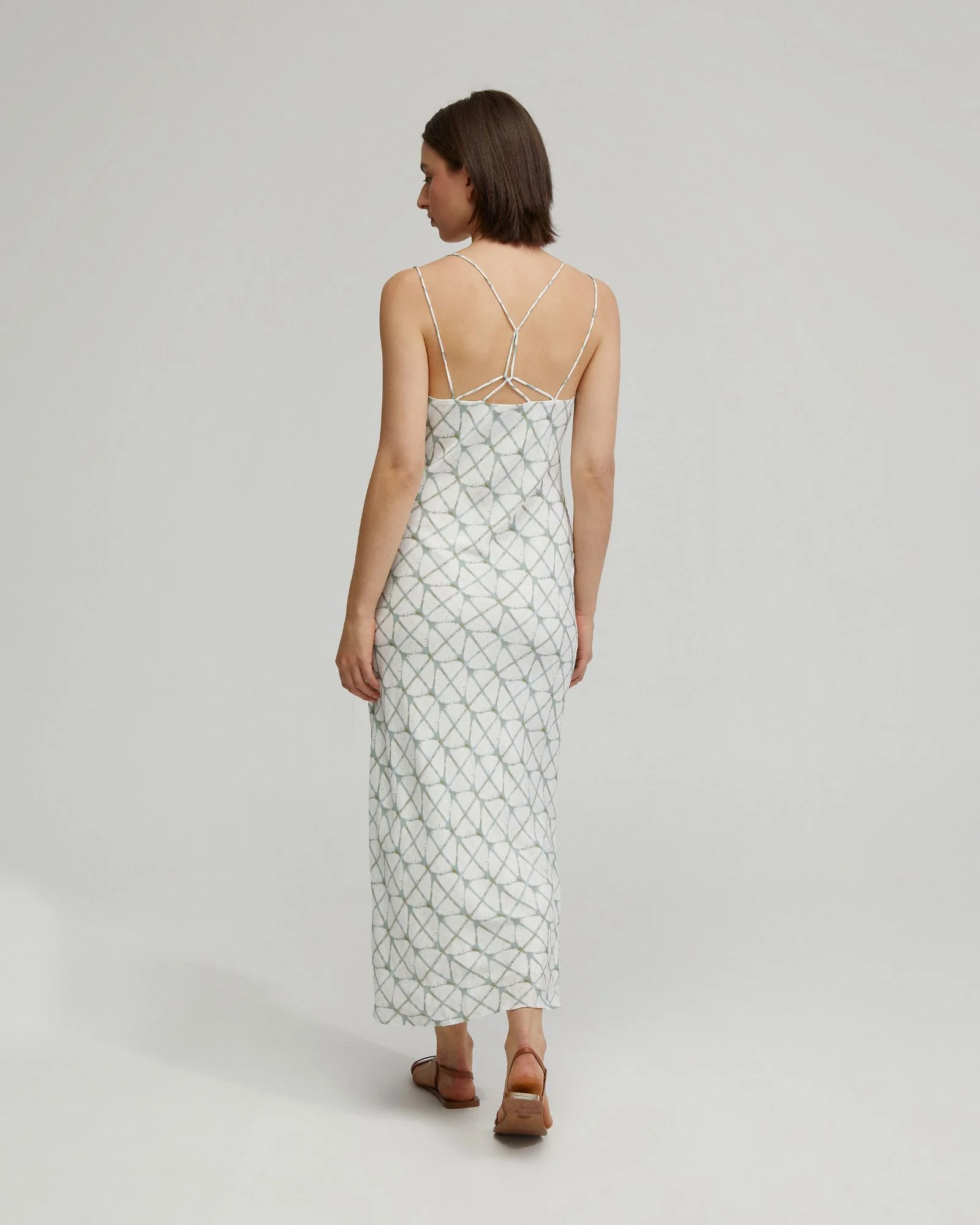 Monica Printed Slip Dress - Image 3