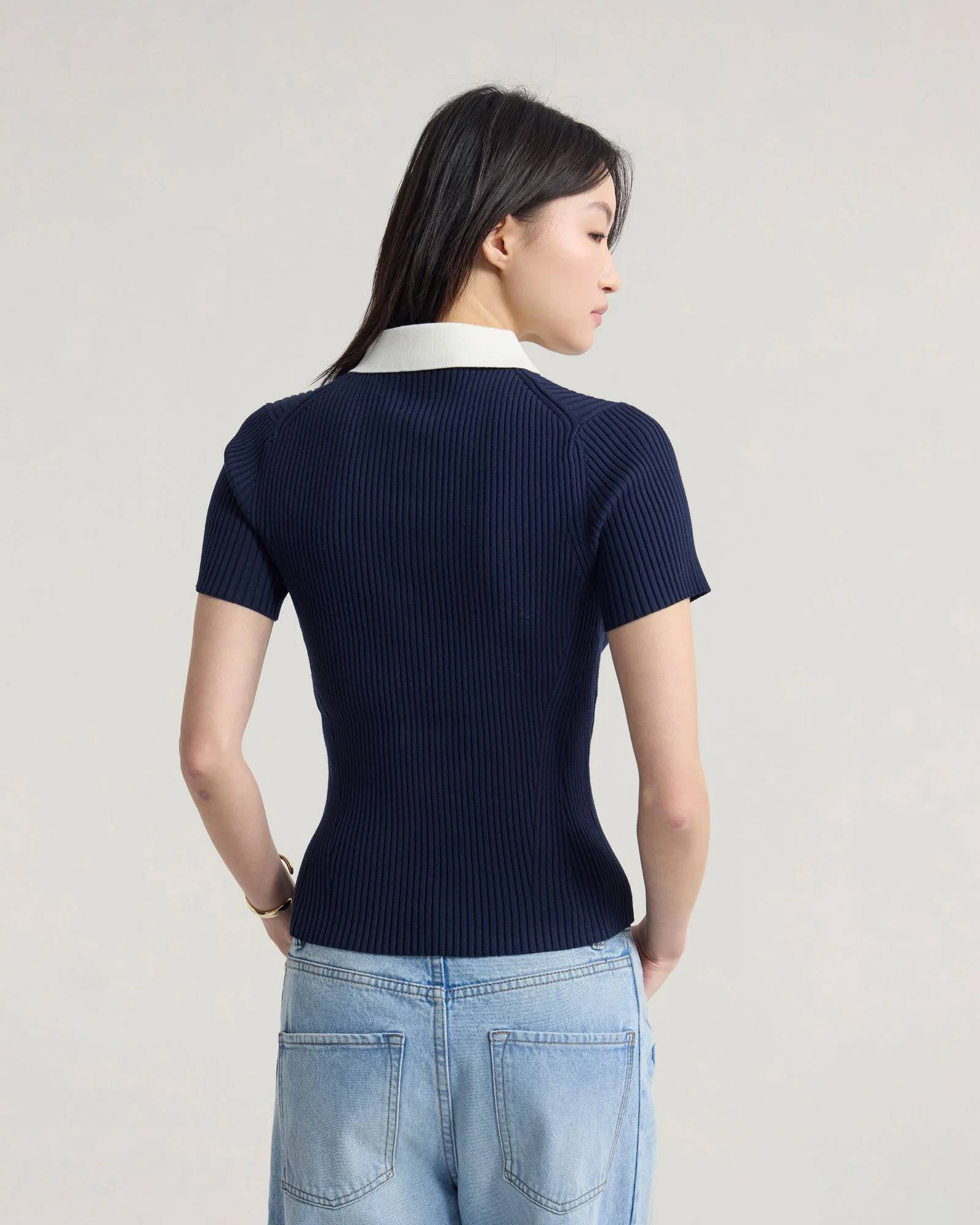 Monique Rib Polo Knit - Image 3