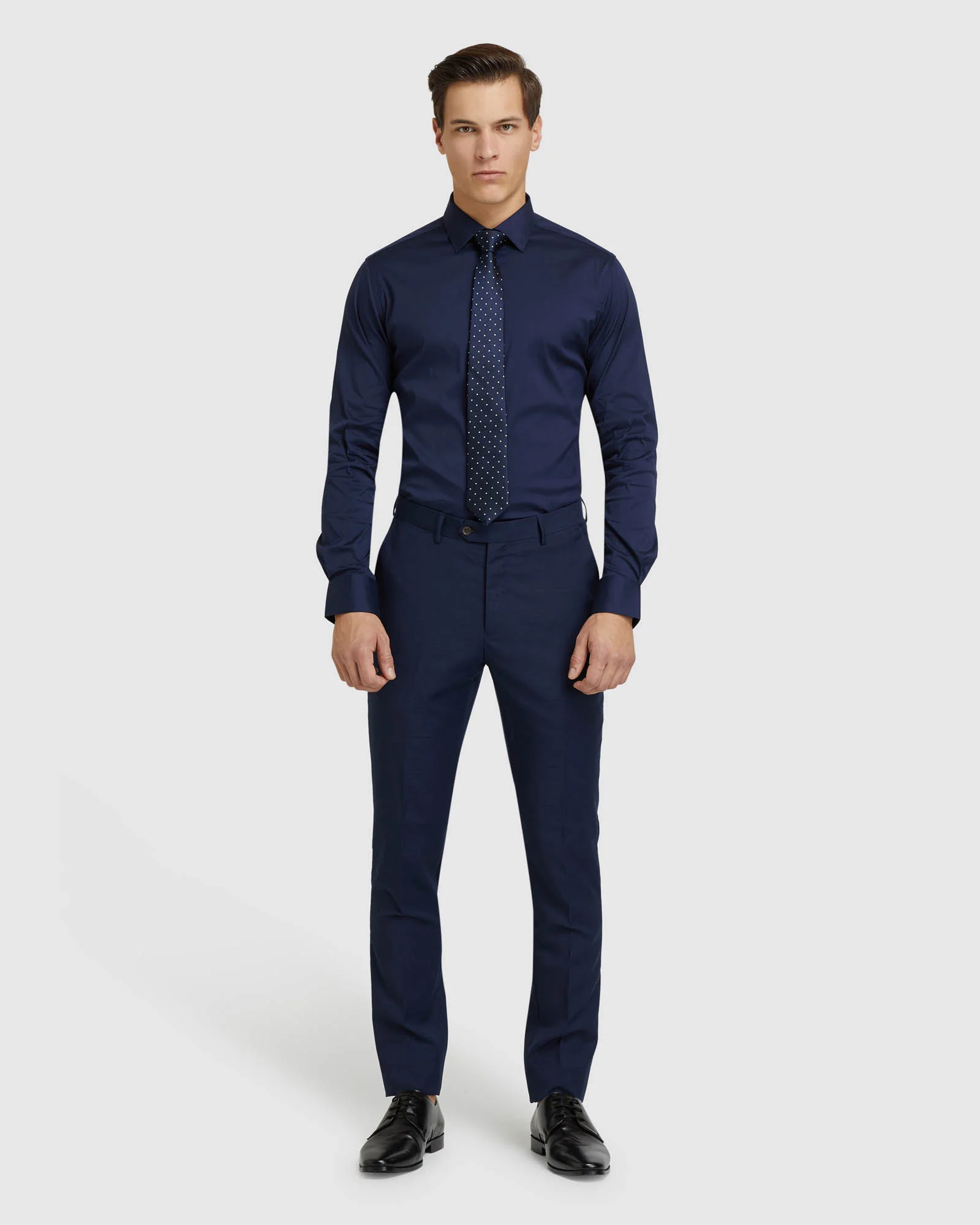 Navy Stretch Travel Shirt - Image 5