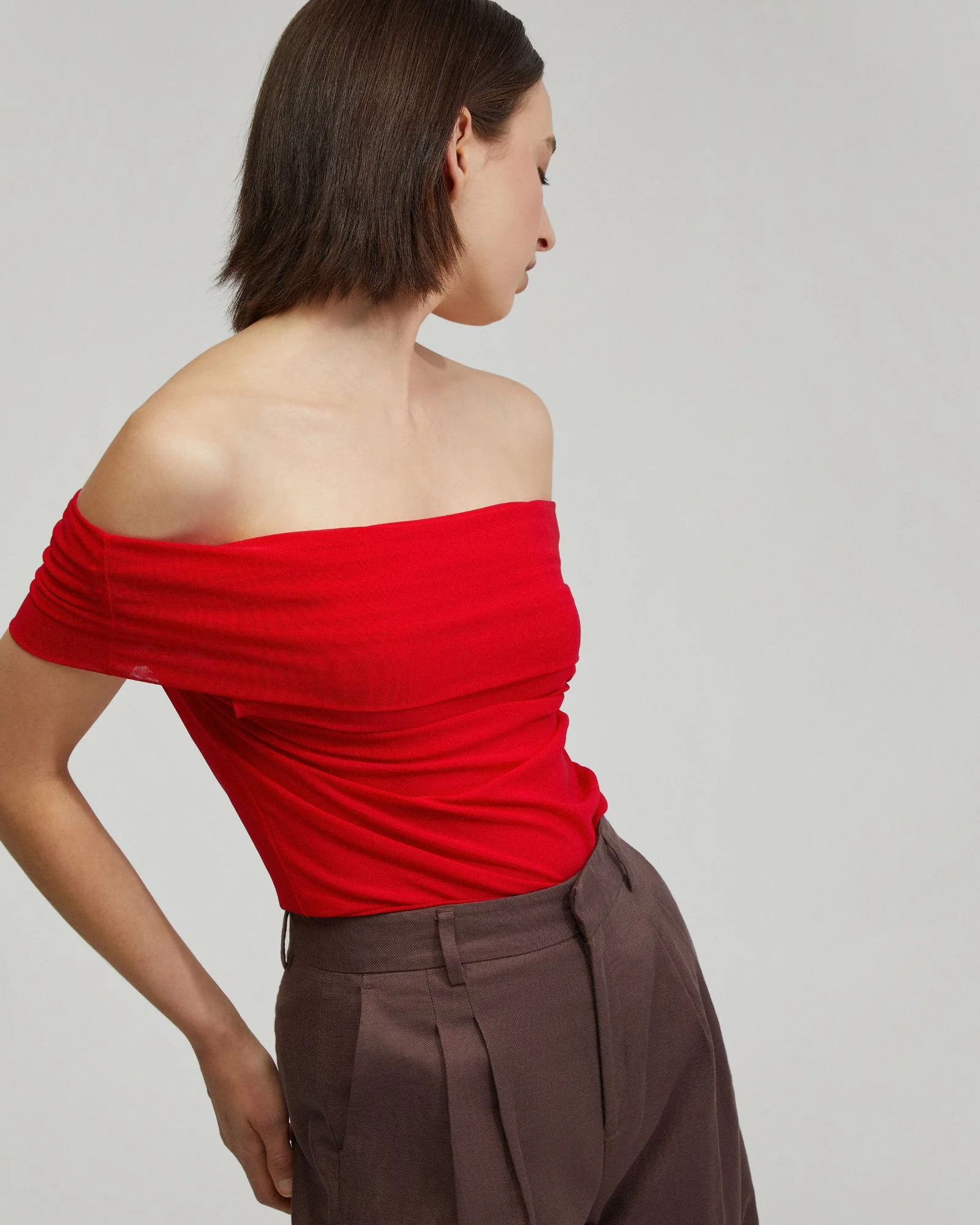 Nia Mesh Off-Shoulder Top - Image 13