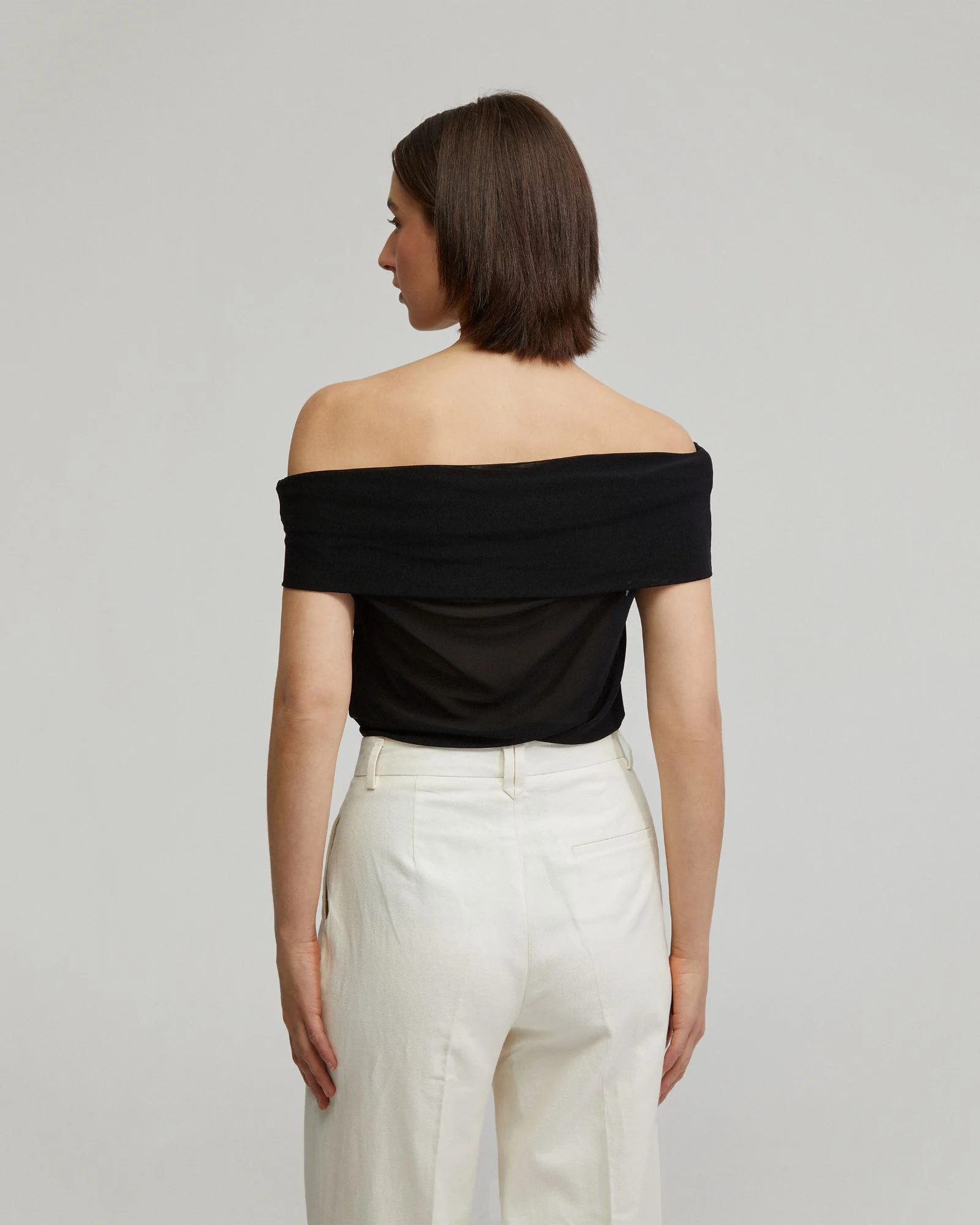 Nia Mesh Off-Shoulder Top - Image 18