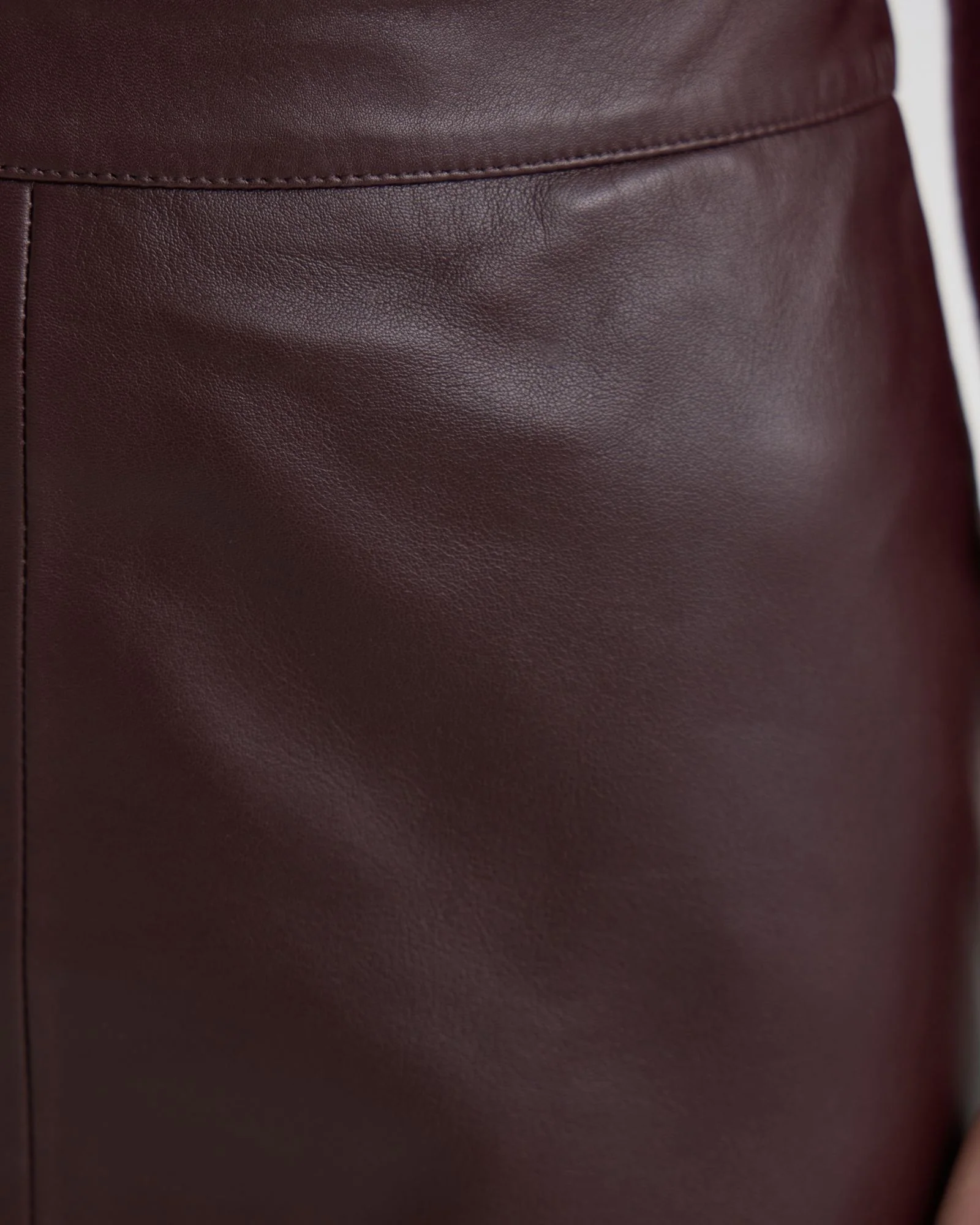 Nina Nappa Leather Skirt - Image 5
