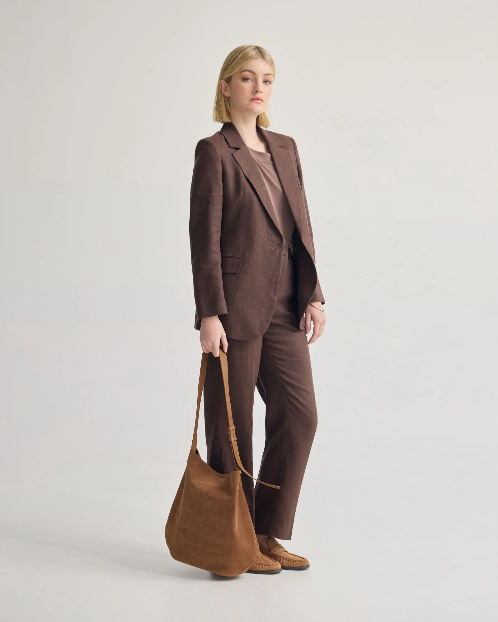 Nina Straight Leg Linen Pant - Image 6