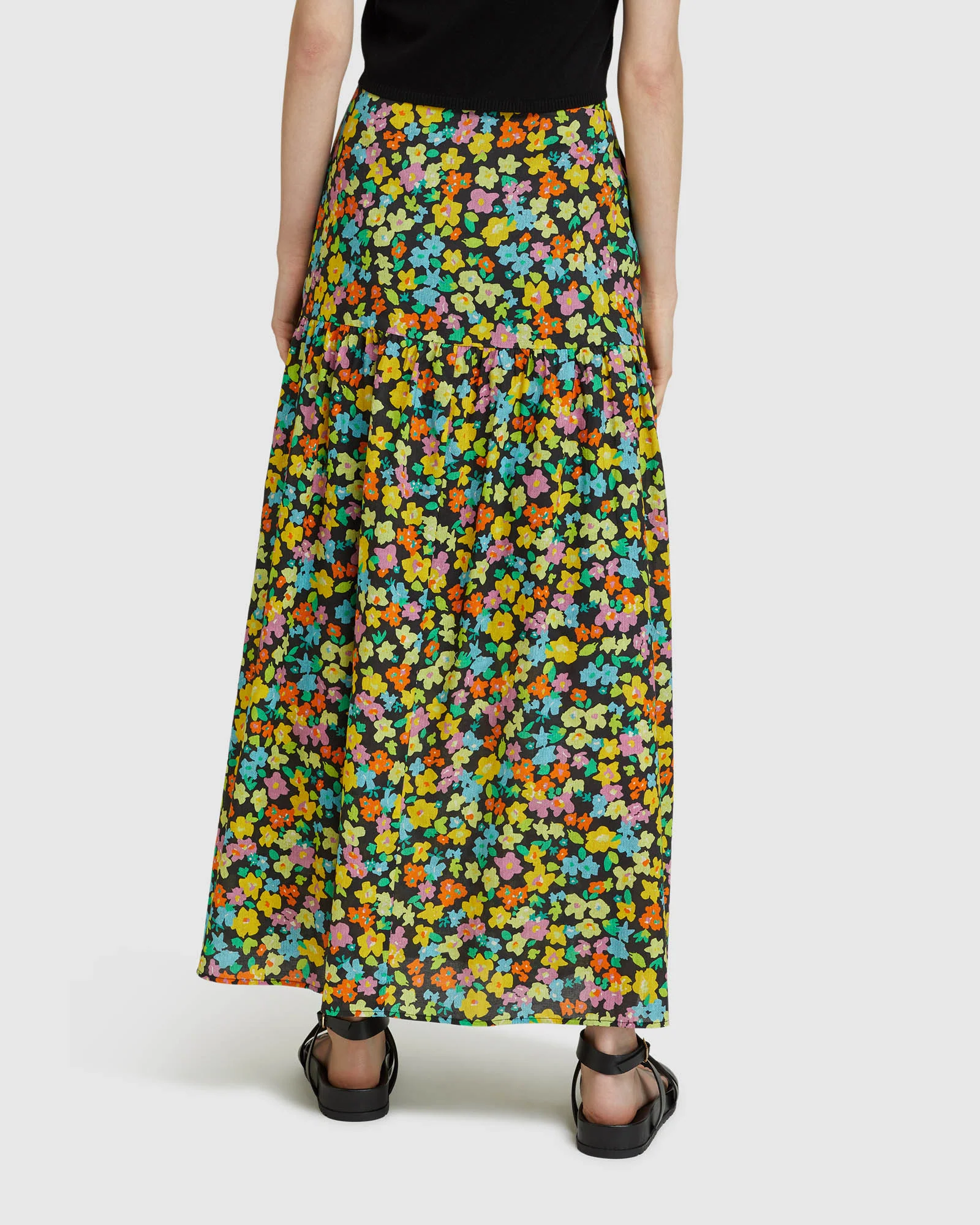 Olivia Ditzy Floral Mxi Skirt - Image 3