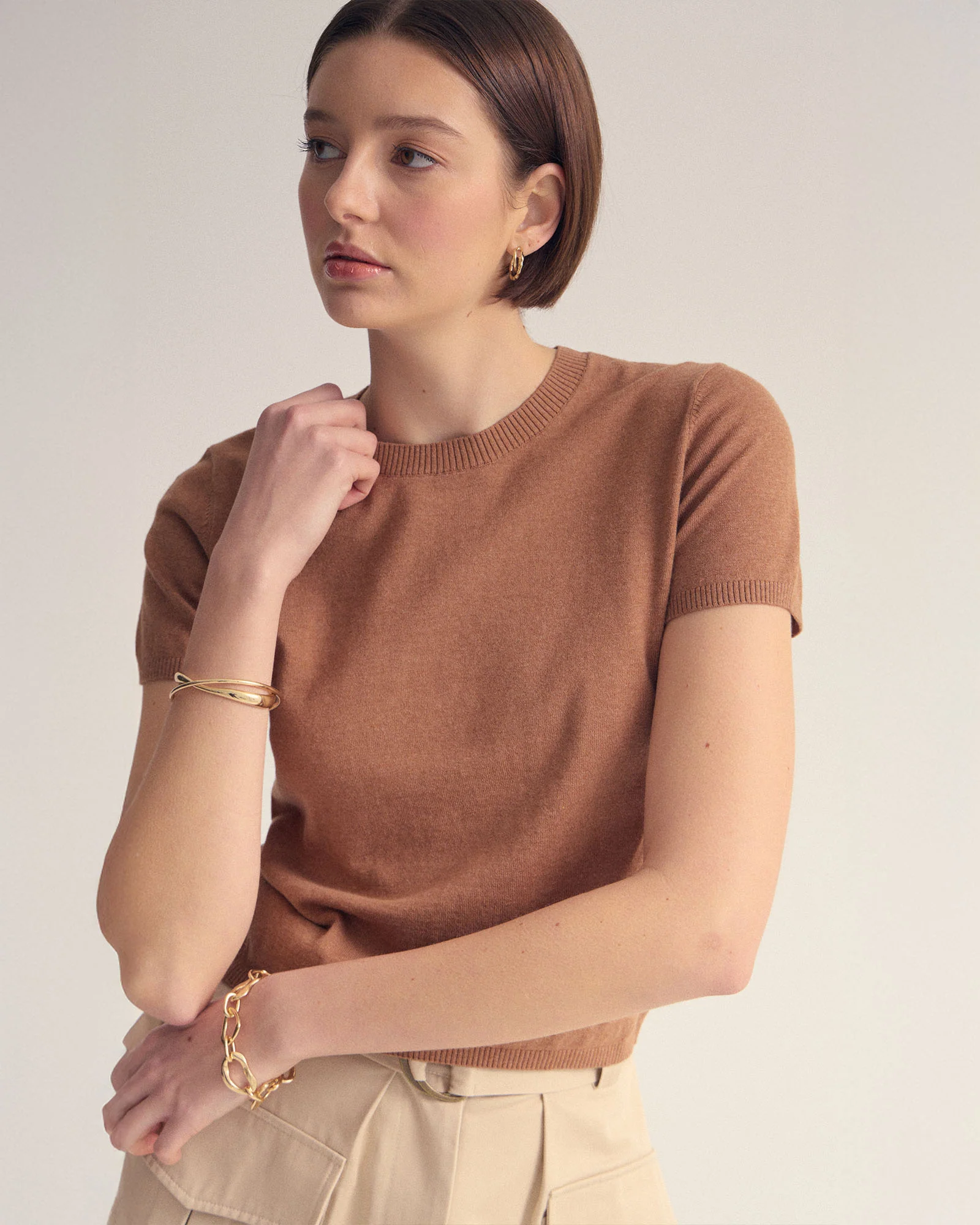 Olivia Crop Cashmere Knit - Image 13