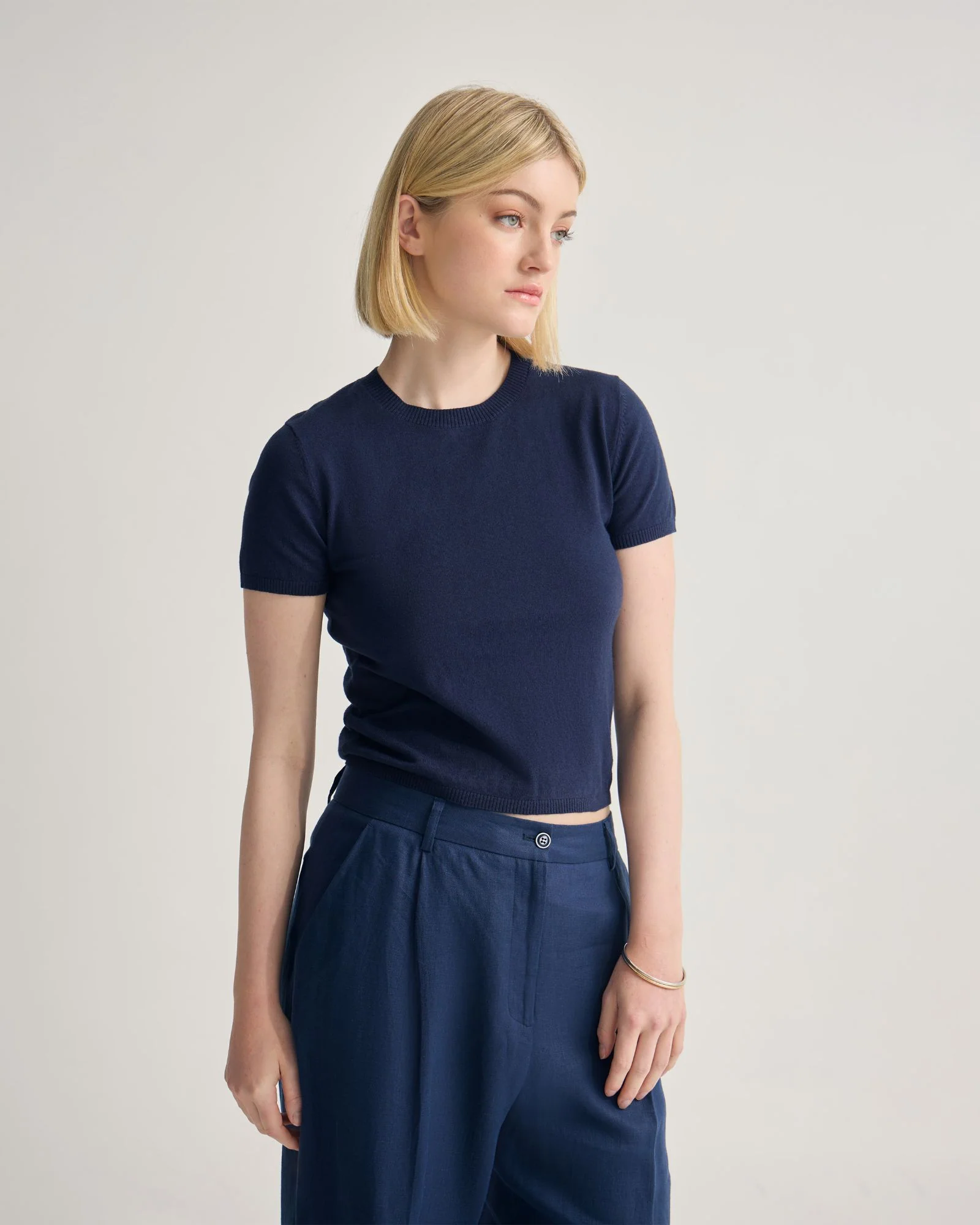 Olivia Crop Cashmere Knit - Image 2