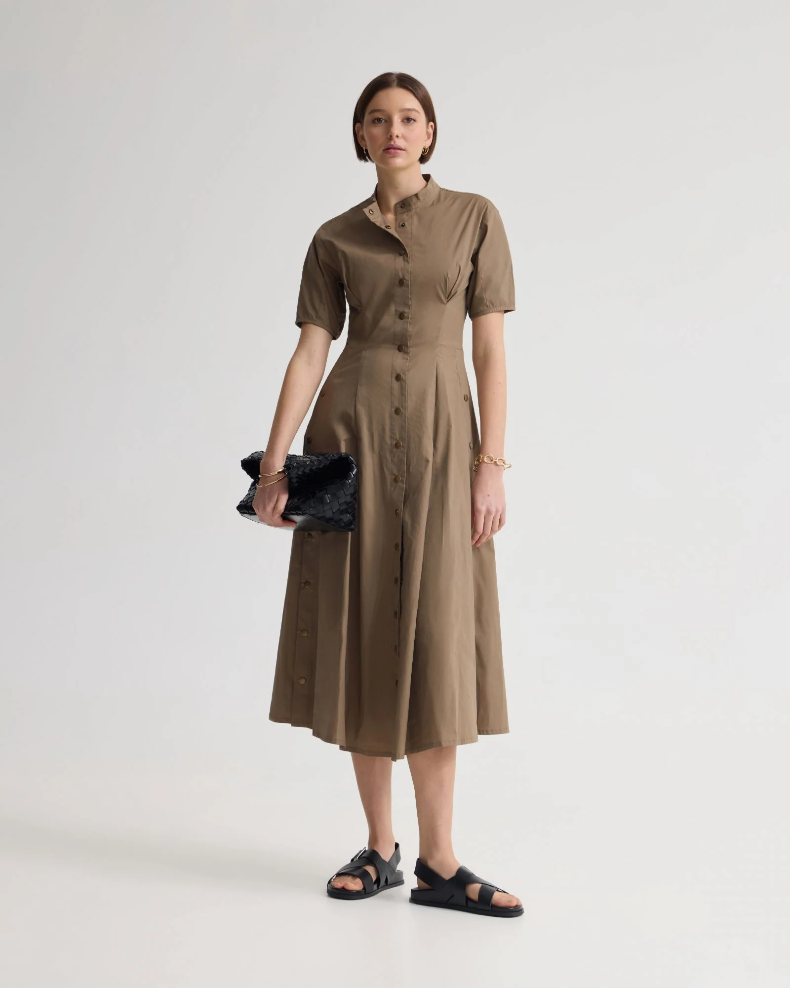 Olyvia Snaps Midi Dress