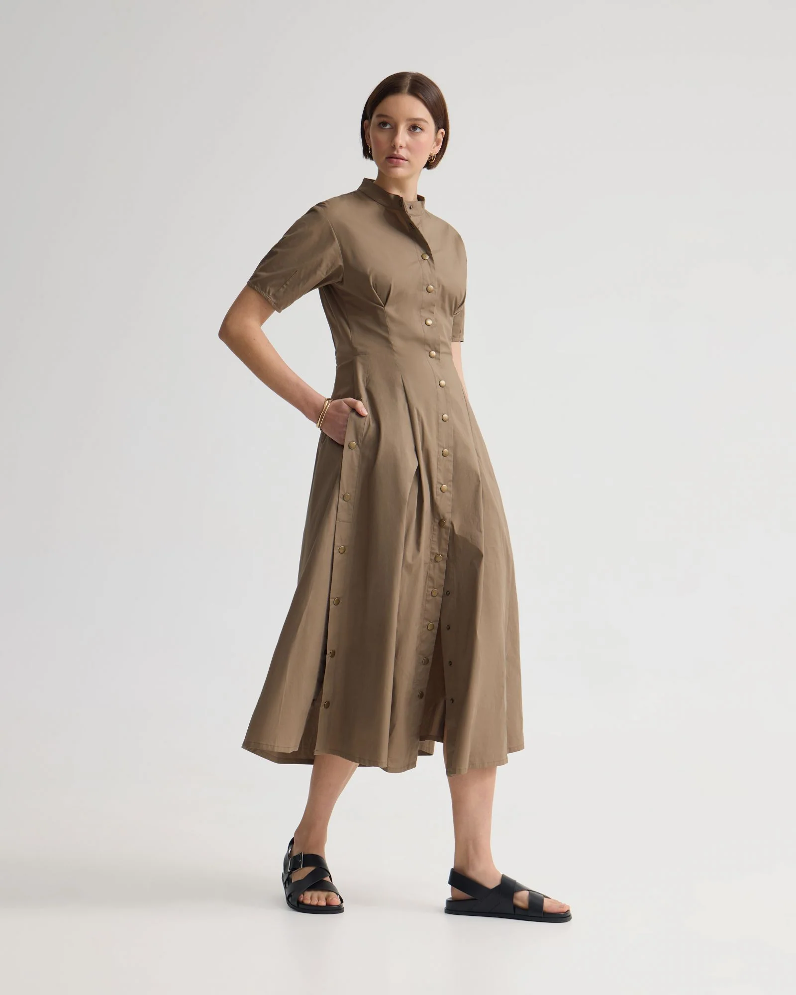 Olyvia Snaps Midi Dress - Image 2