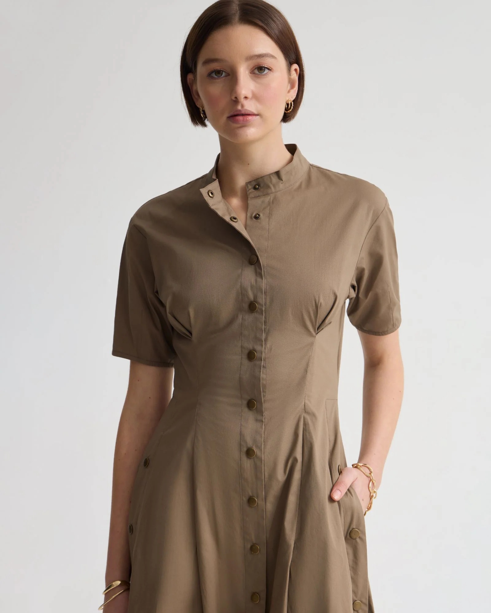 Olyvia Snaps Midi Dress - Image 3
