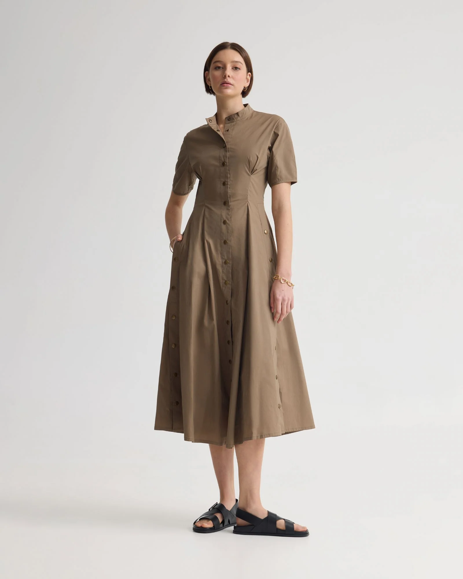 Olyvia Snaps Midi Dress - Image 4