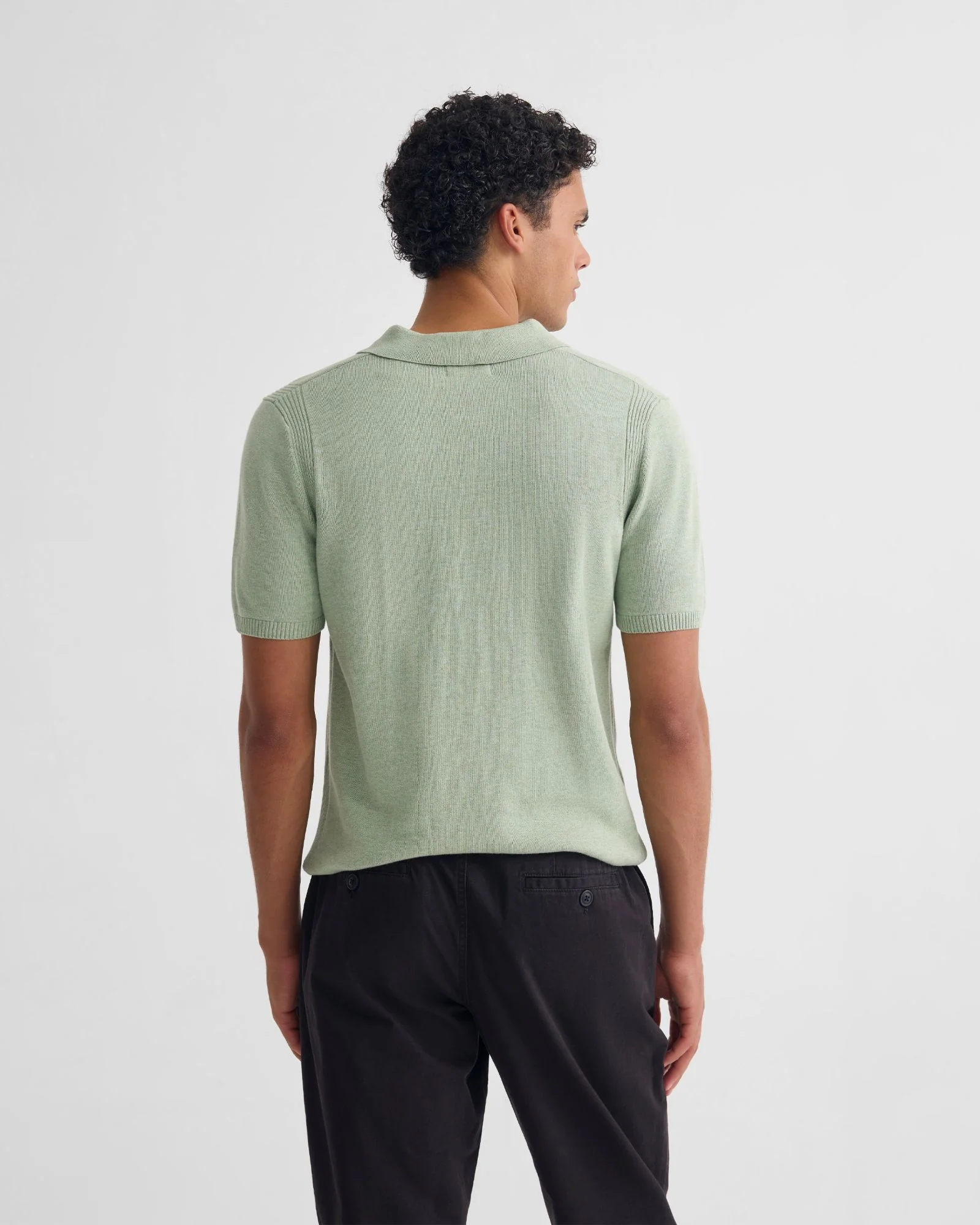 Otis Zip Neck Knitted Polo - Image 10