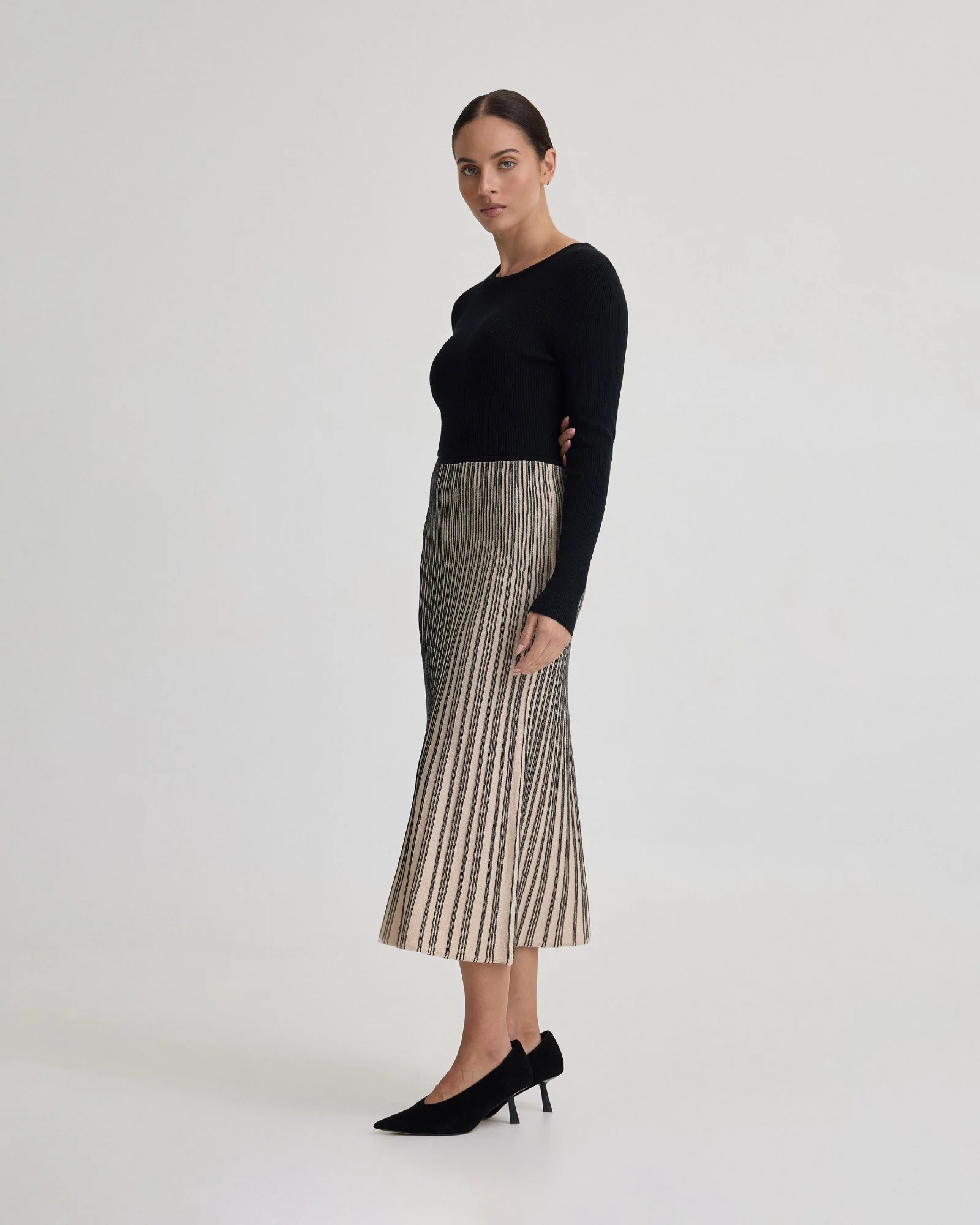 Paige Stretch Knitted Dress - Image 8