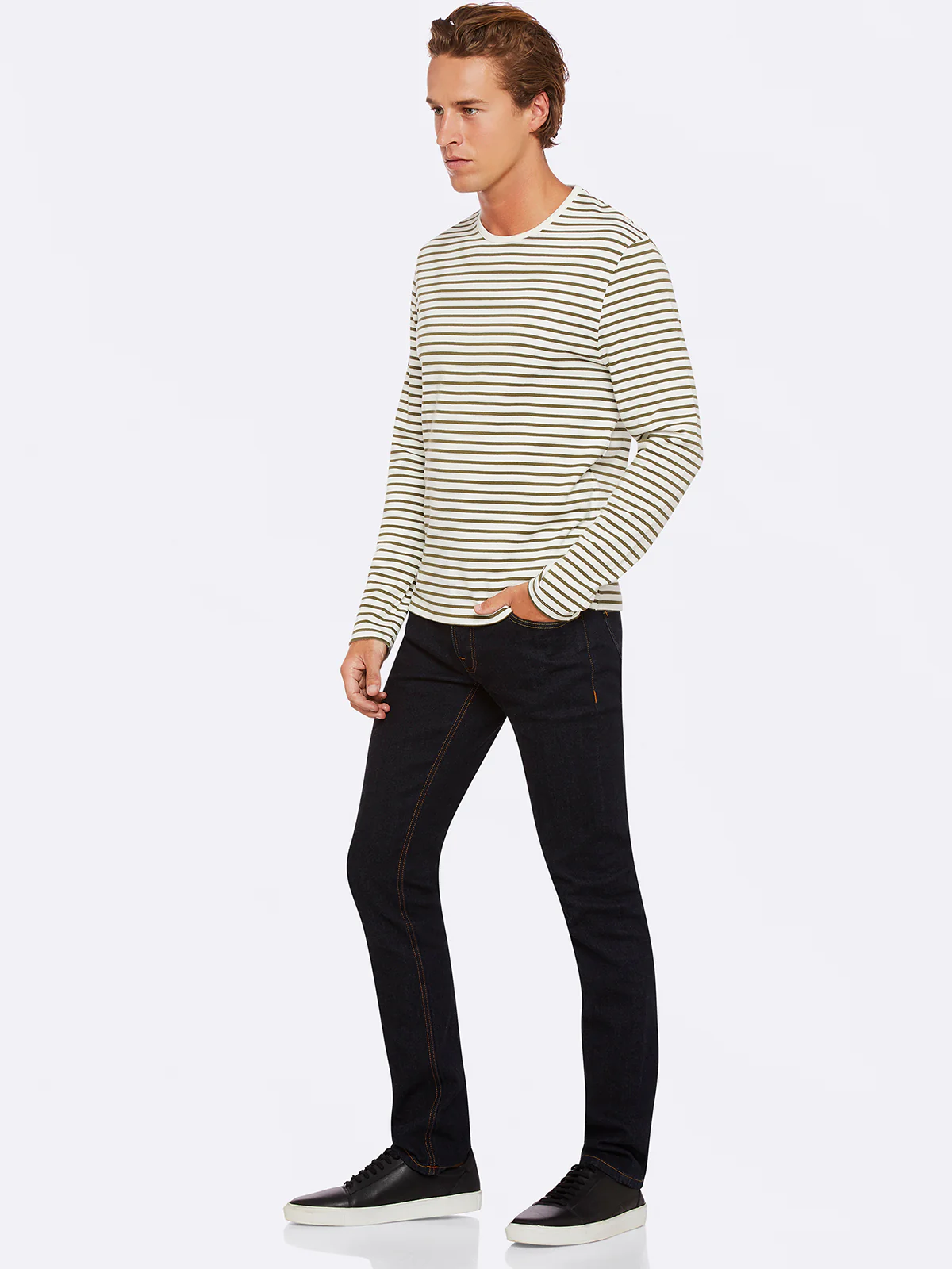 Parker Striped Crew Neck T-Shirt - Image 13