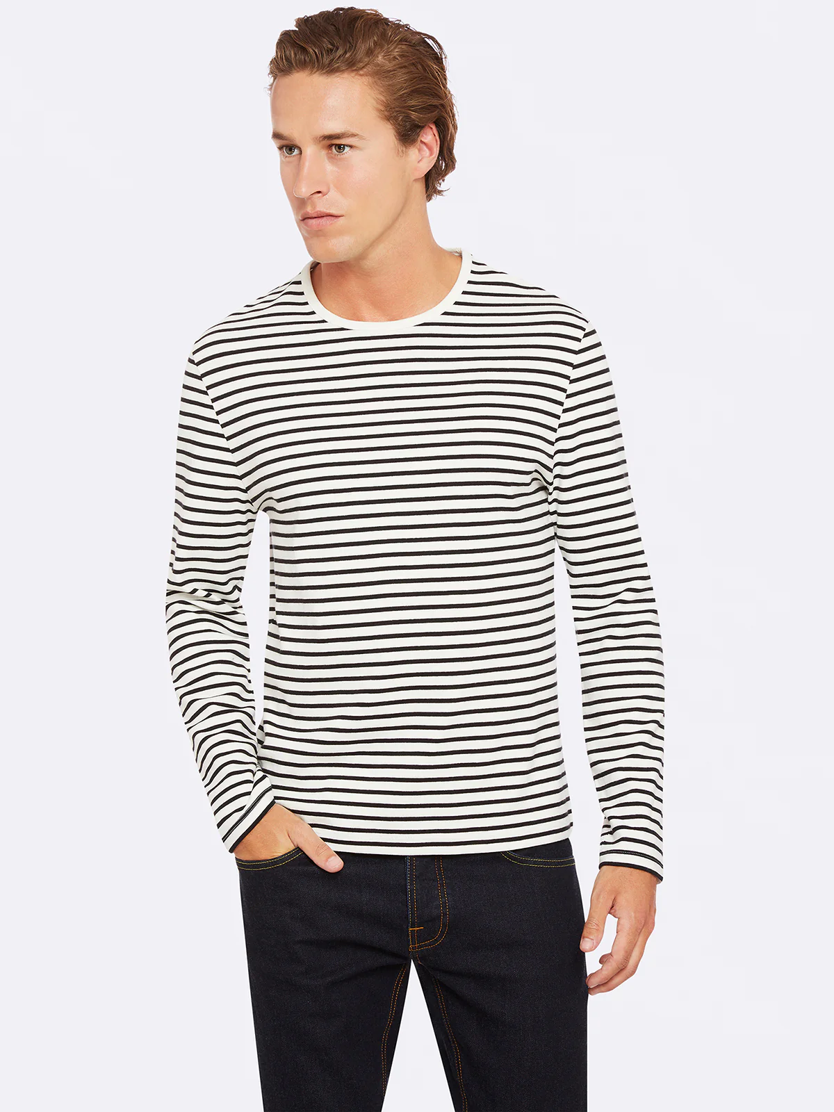 Parker Striped Crew Neck T-Shirt - Image 15